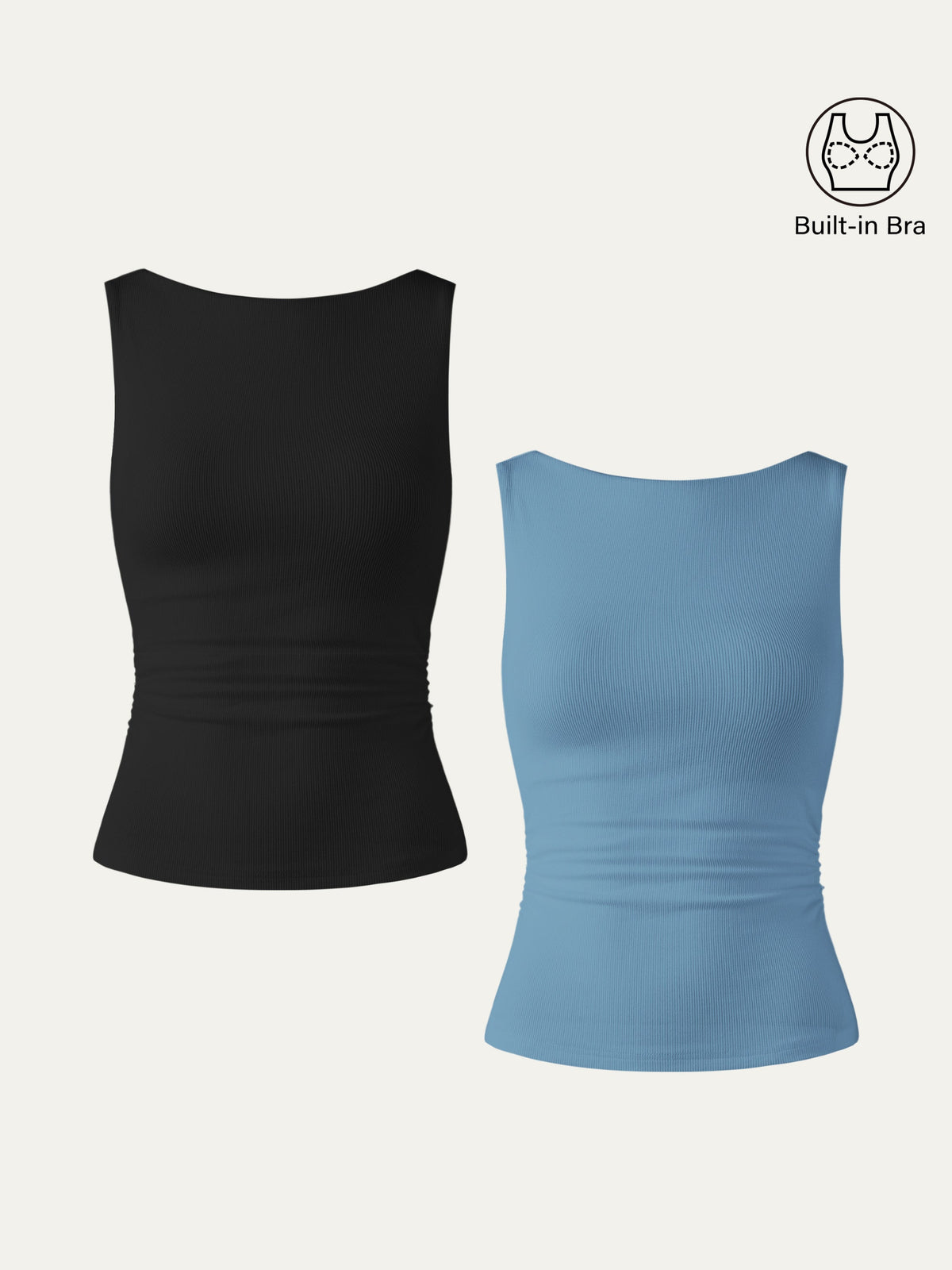 OGLmove Women's Elastic Open Back Bra Tank