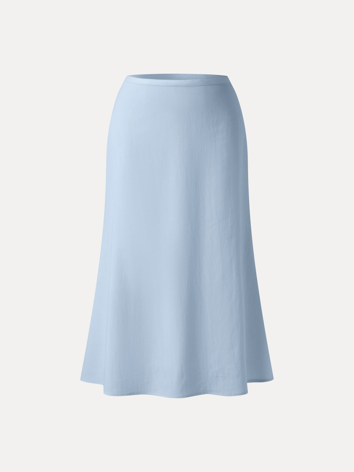 OGLmove Women's Lyocell-Linen Blend High Rise Flared Maxi Pull-On Skirt