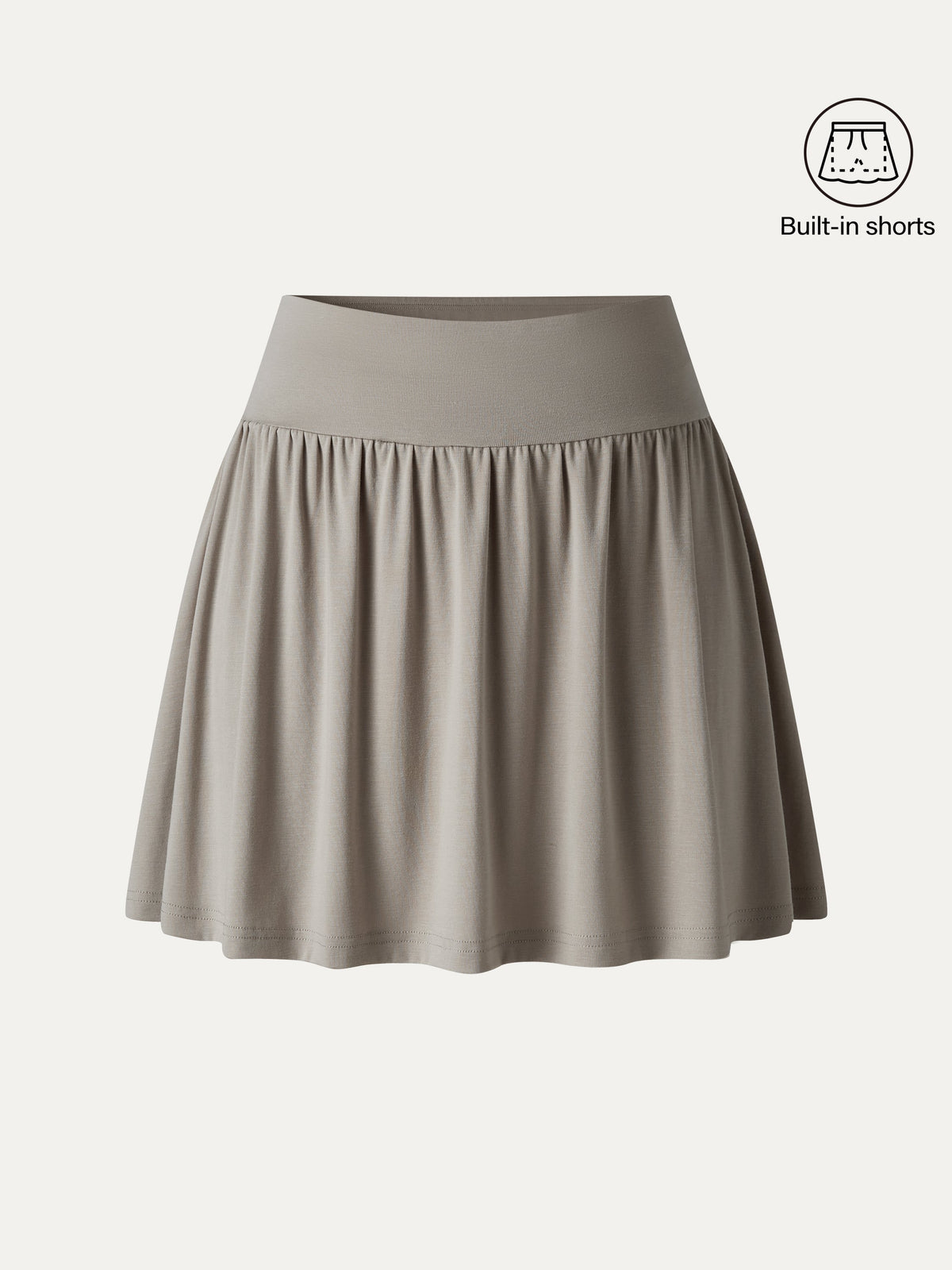 OGLmove Women's CoolTouch Gathered A-Line Mini Skort