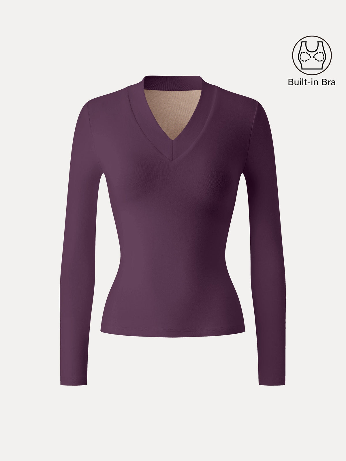 OGLmove Women's Essential V-Neck Wide Binding Slimming Bra Top