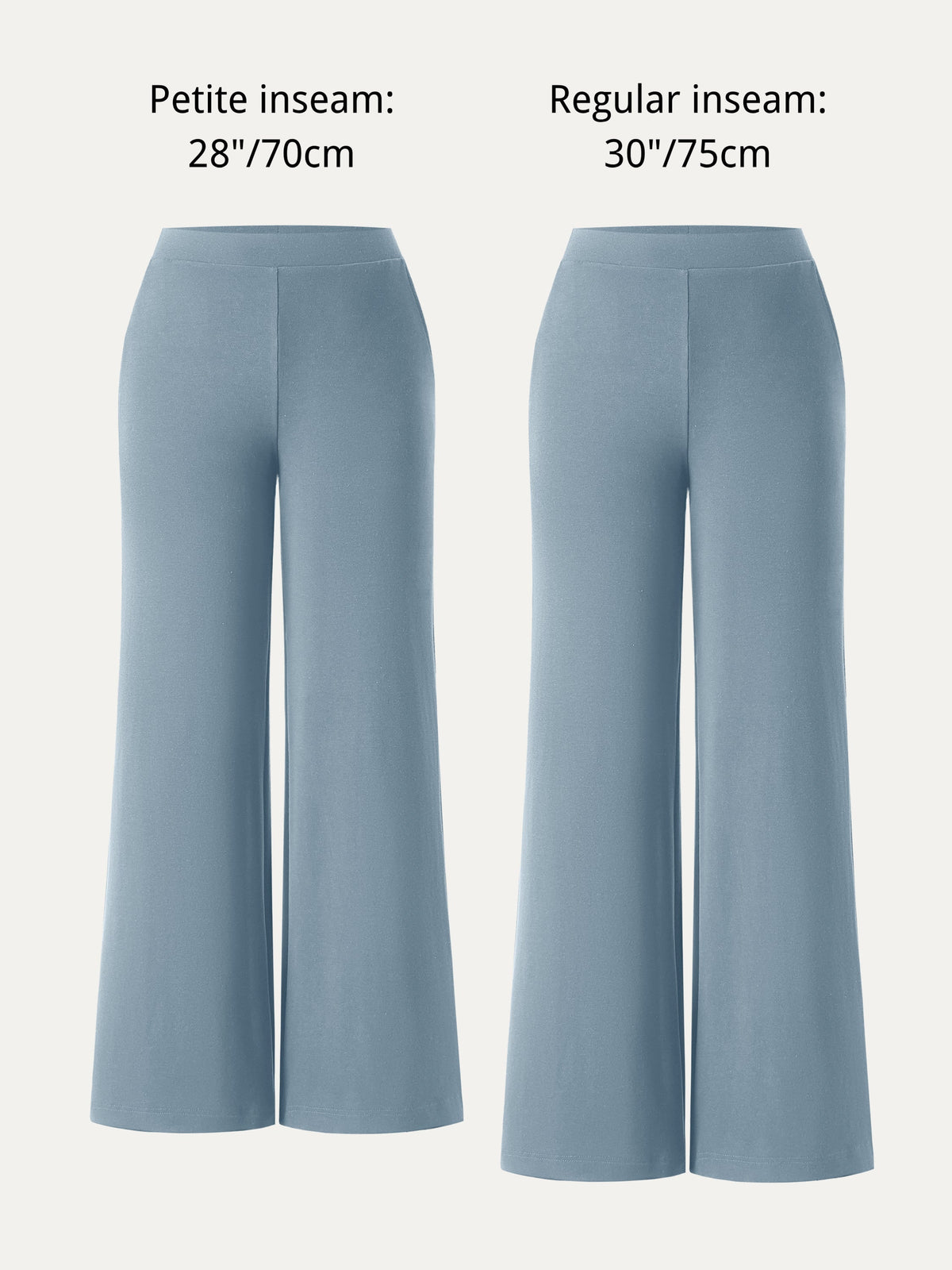 OGLmove Lyocell Wool Mid Rise Wide Leg Pull-on Pants
