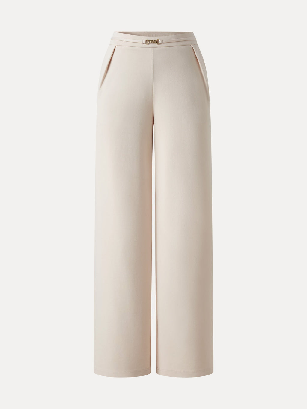 OGLmove Women's Ponte High-Rise Wide-Leg Pants with Pockets