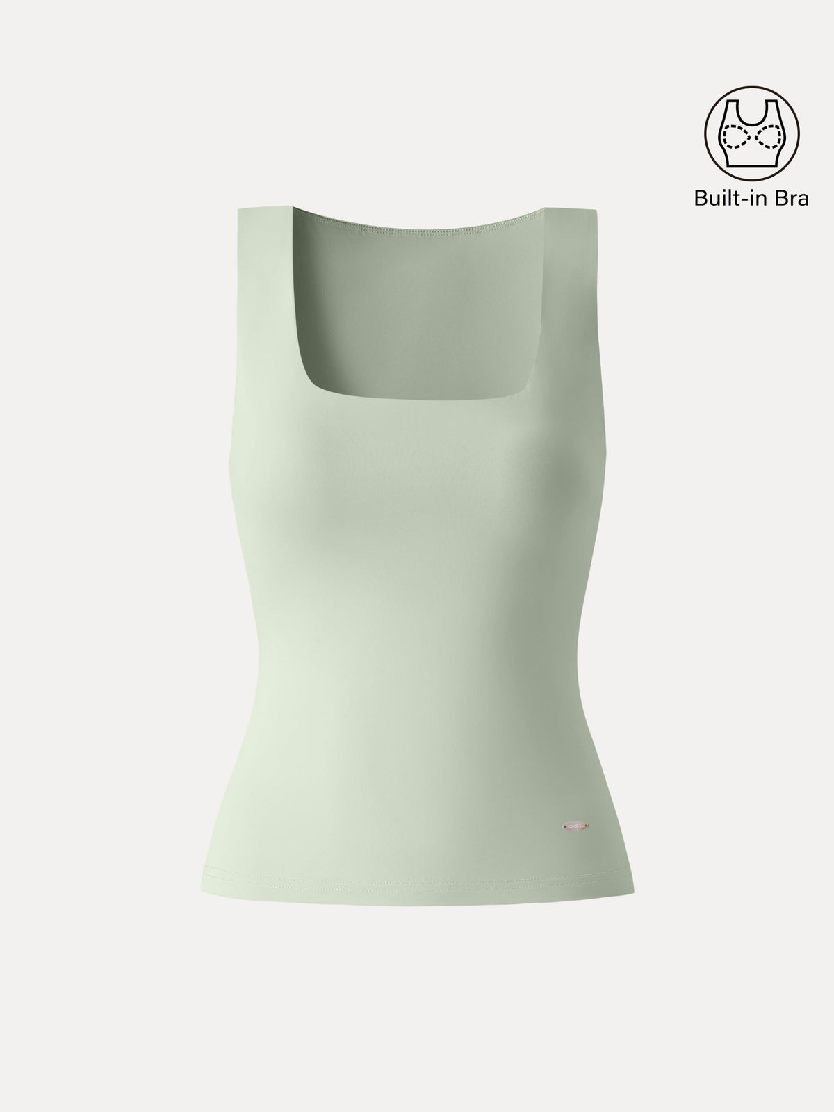 OGLmove Women's Square Neck Back Smoothing Bandless Bra Tank
