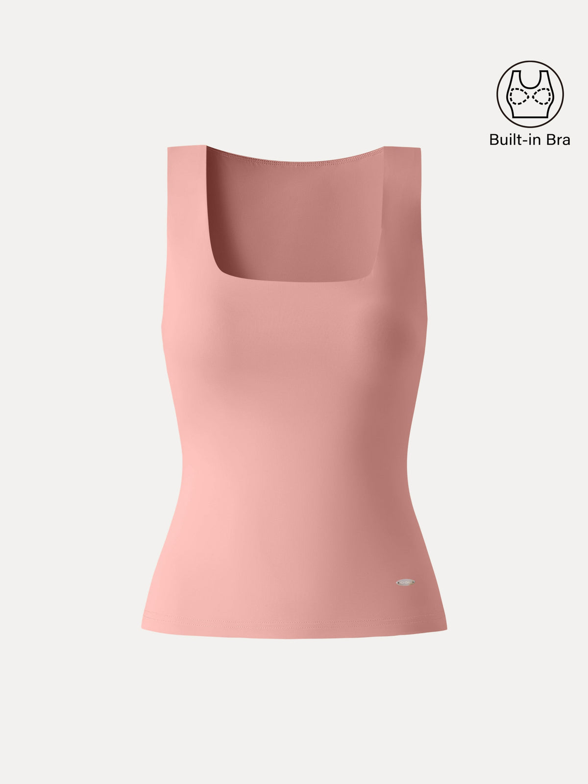 OGLmove Women's Square Neck Back Smoothing Bandless Bra Tank