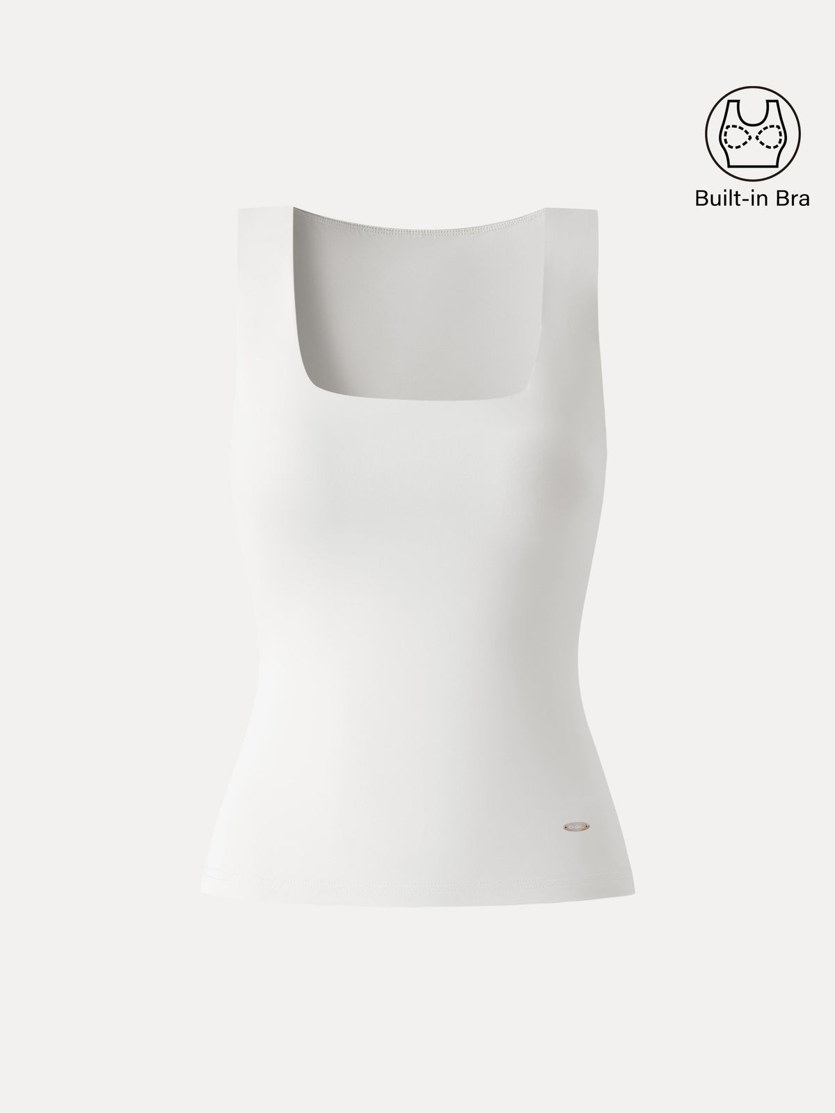 OGLmove Women's Square Neck Back Smoothing Bandless Bra Tank