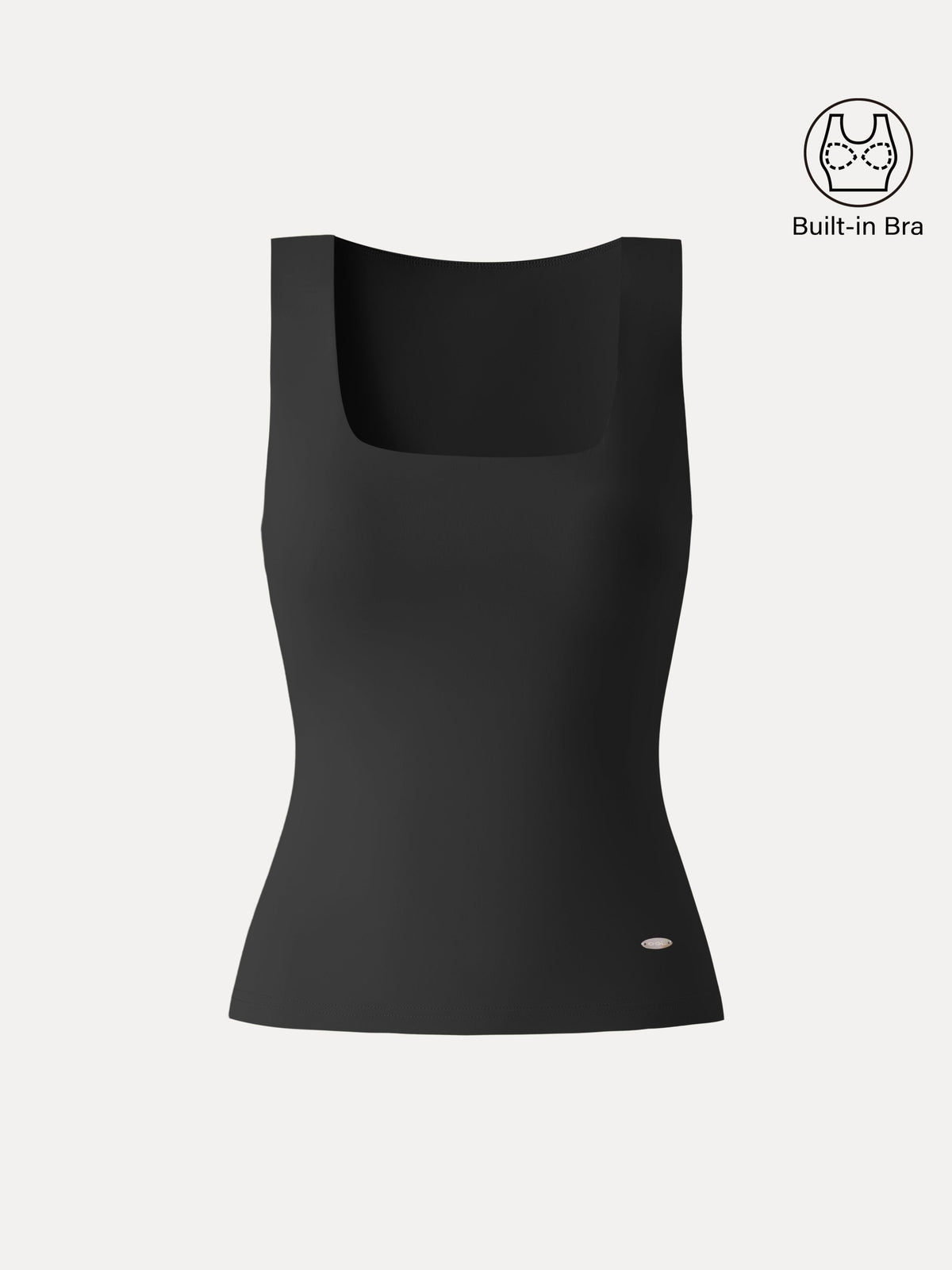 OGLmove Women's Square Neck Back Smoothing Bandless Bra Tank