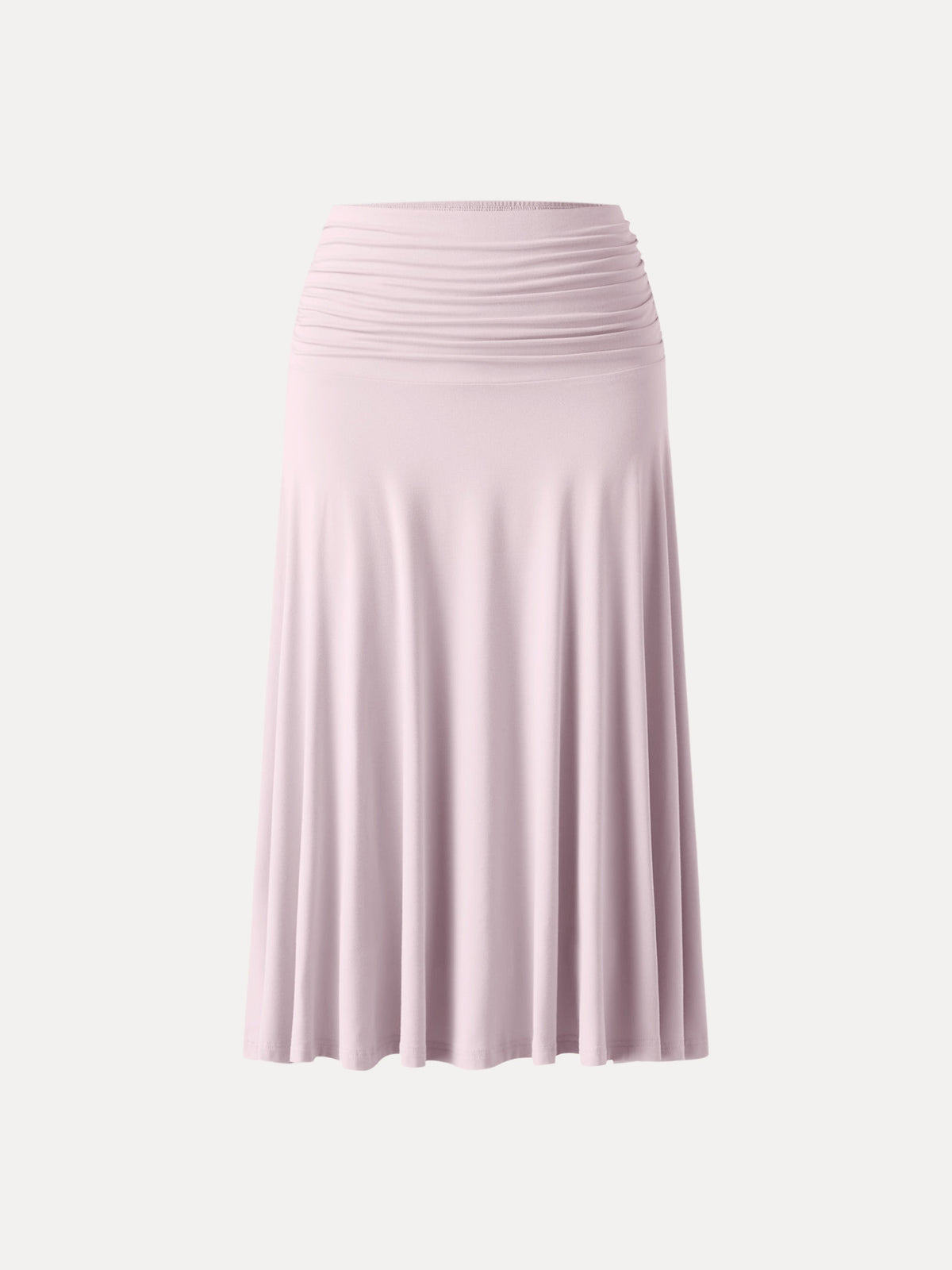 OGLmove Women's Side Ruched A-Line Midi Skirt