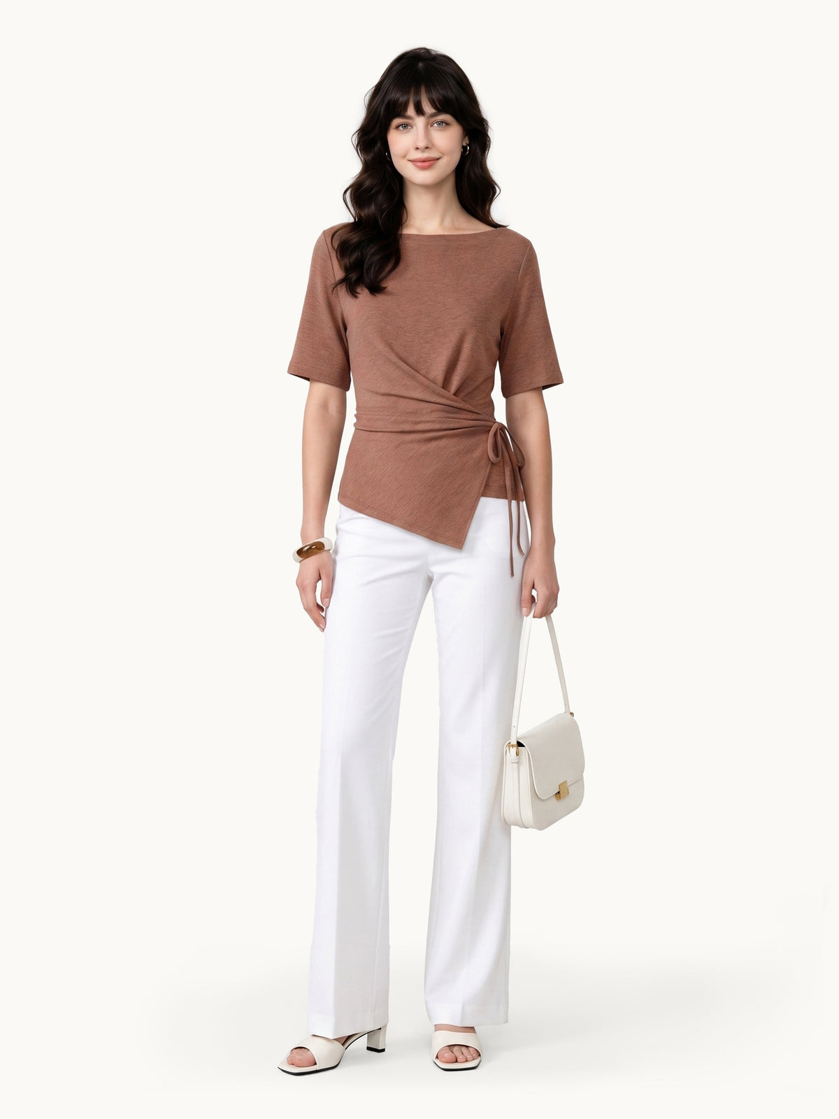 OGLmove Women's Eco-Mousse® Short Sleeve Tie-Side Top