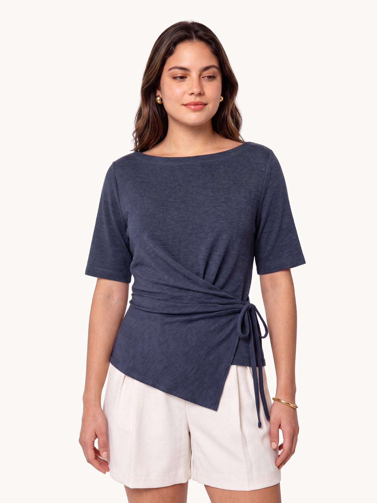 OGLmove Women's Eco-Mousse® Short Sleeve Tie-Side Top