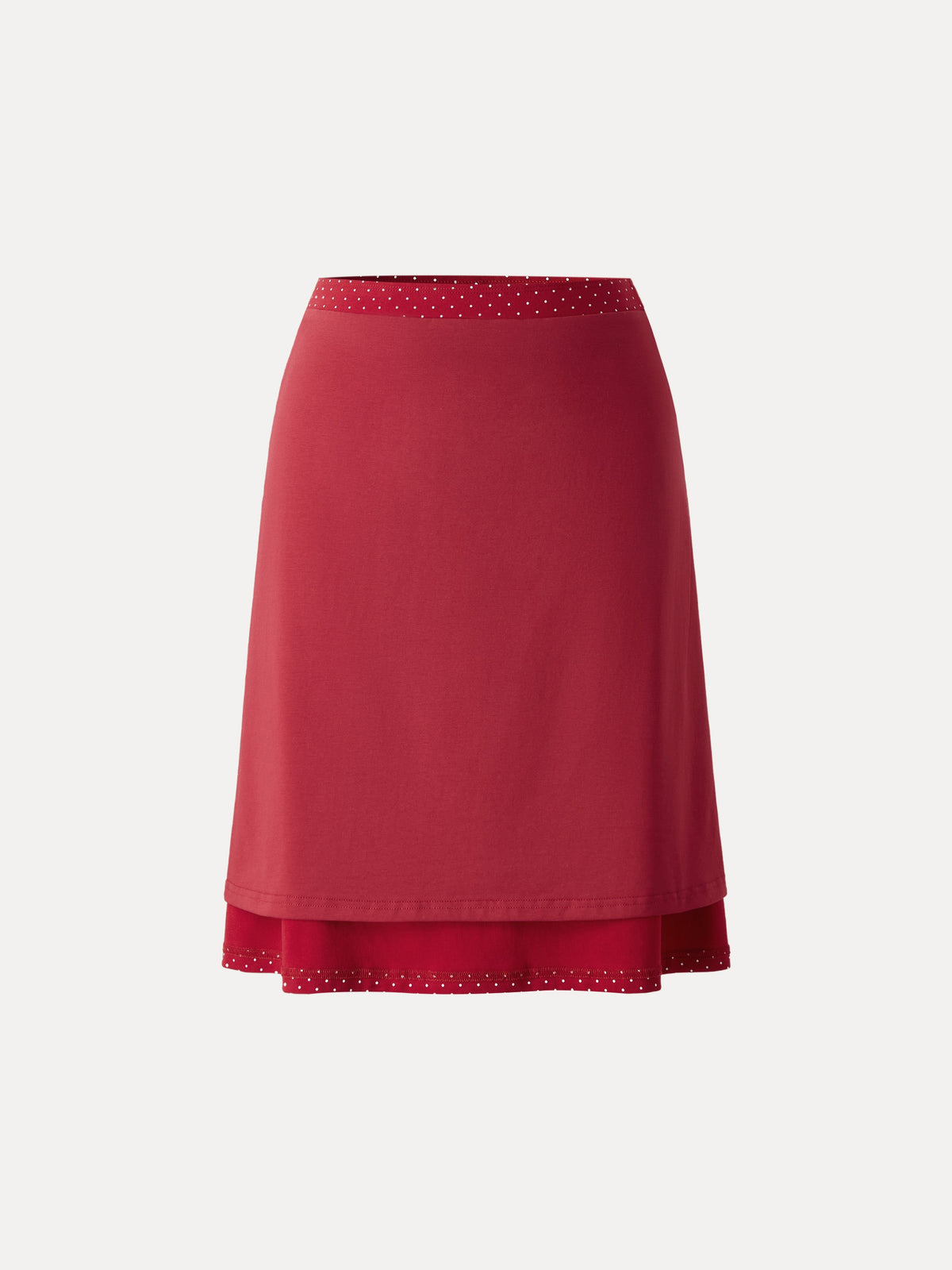 Stretch Cotton A-Line Flare Skirt