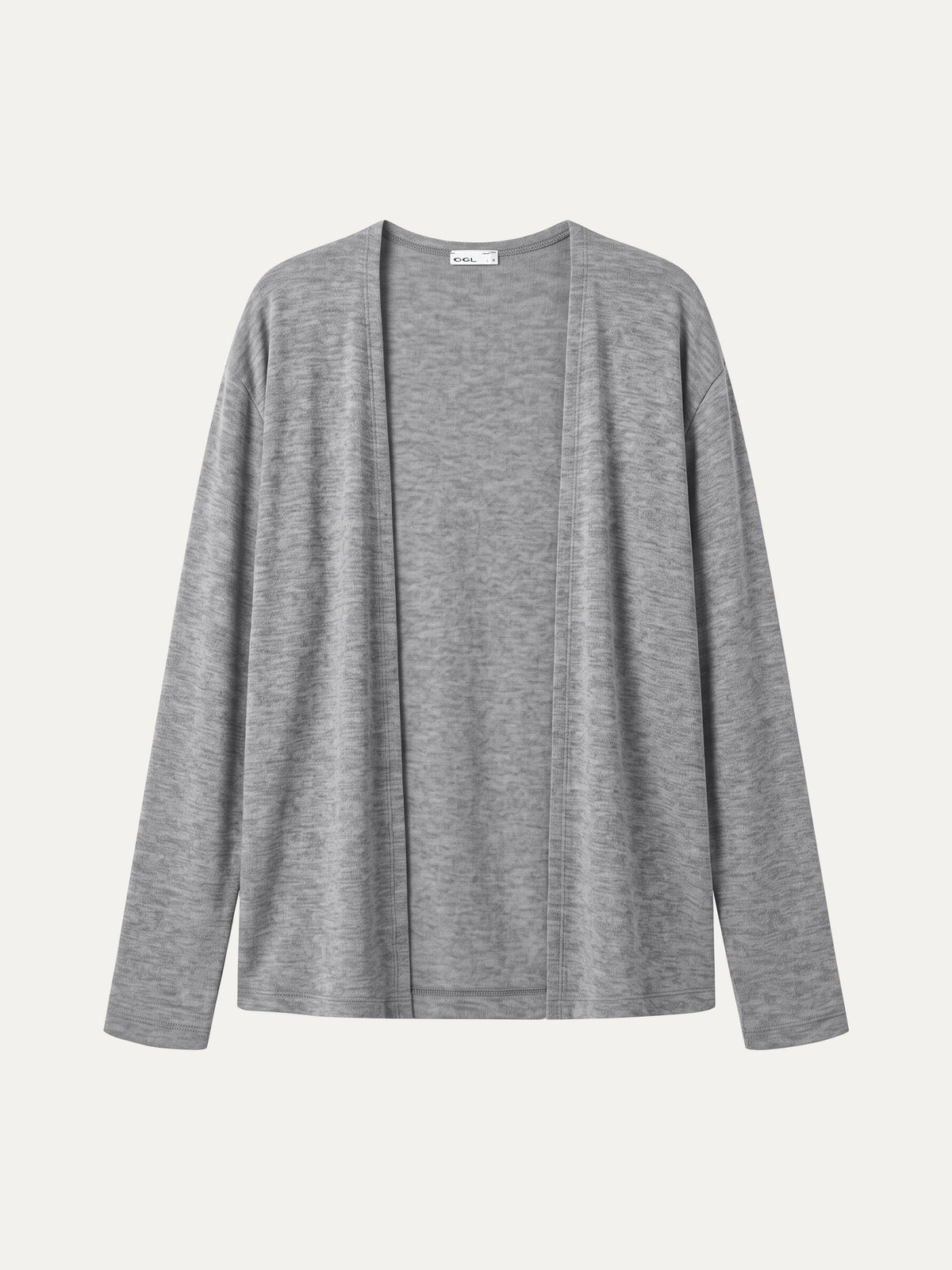 Women's Premium Lyocell-Wool Open-Front Long Sleeve Cardigan