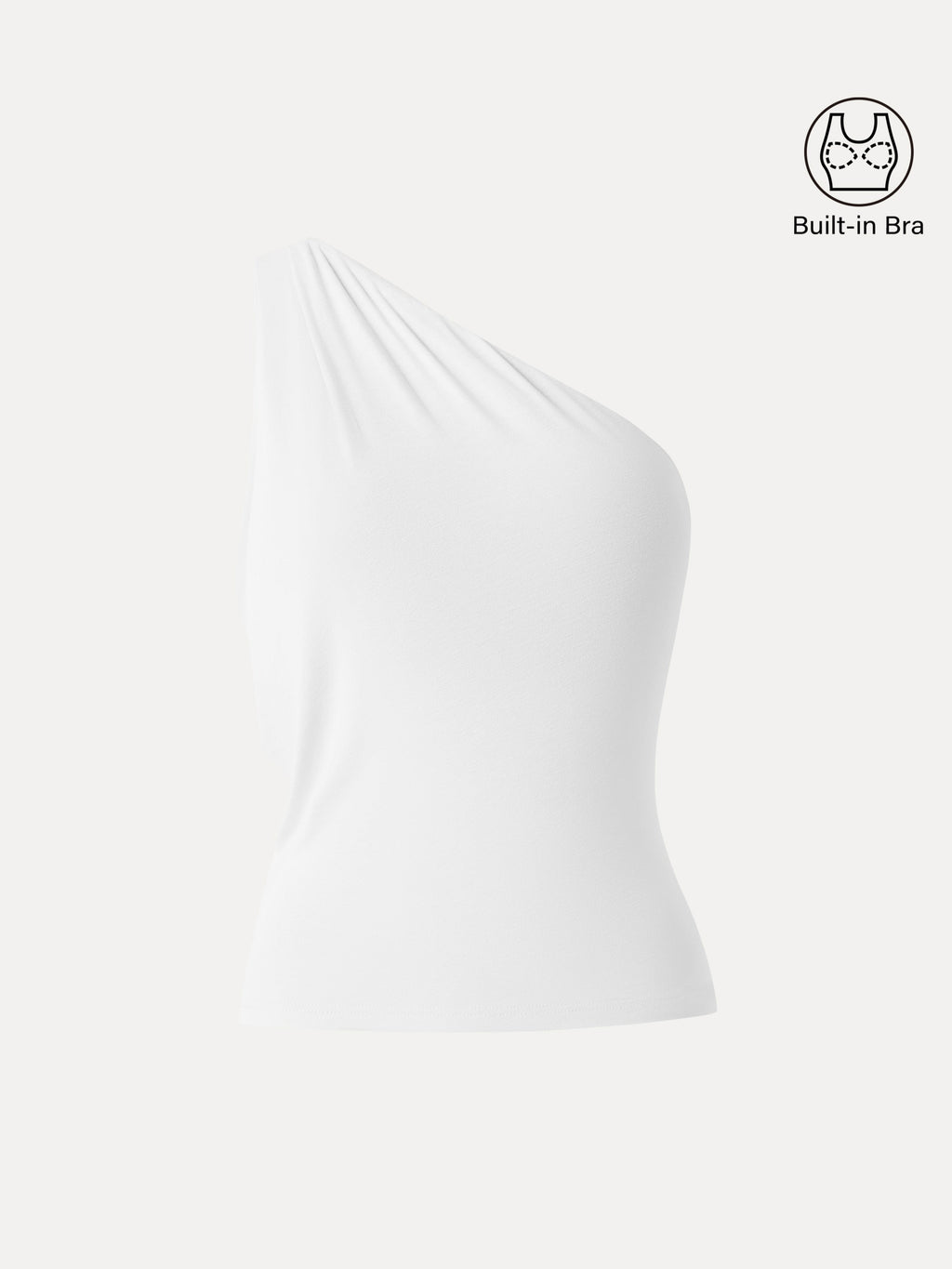 OGLmove Women's One Shoulder Cropped Bra Top