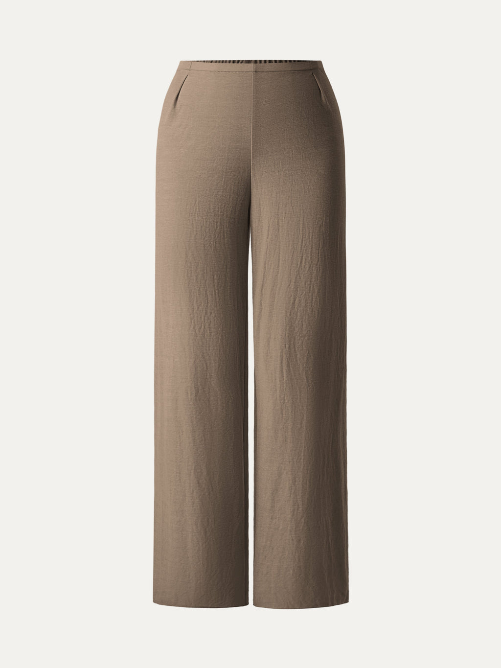 OGLmove Women's Breathable Cotton-Linen Mid Rise Straight Leg Pant