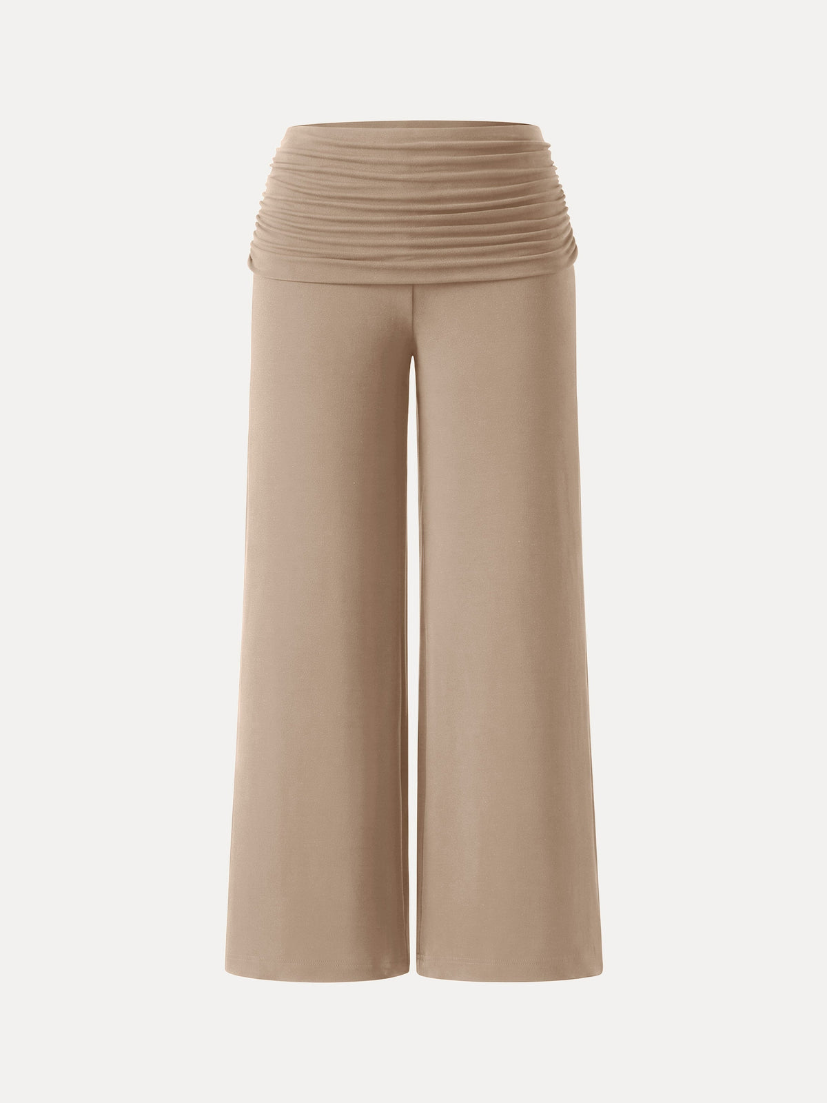 OGLmove Non-Itchy Wool Blend Drapey Wide Leg Pull-on Pants with Pockets
