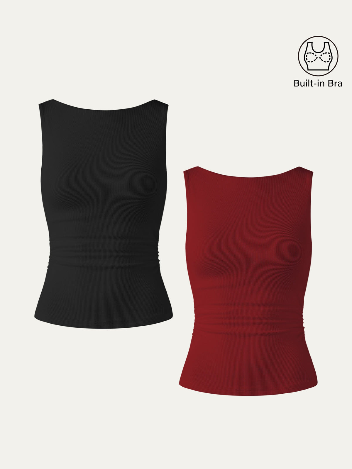 OGLmove Women's Elastic Open Back Bra Tank