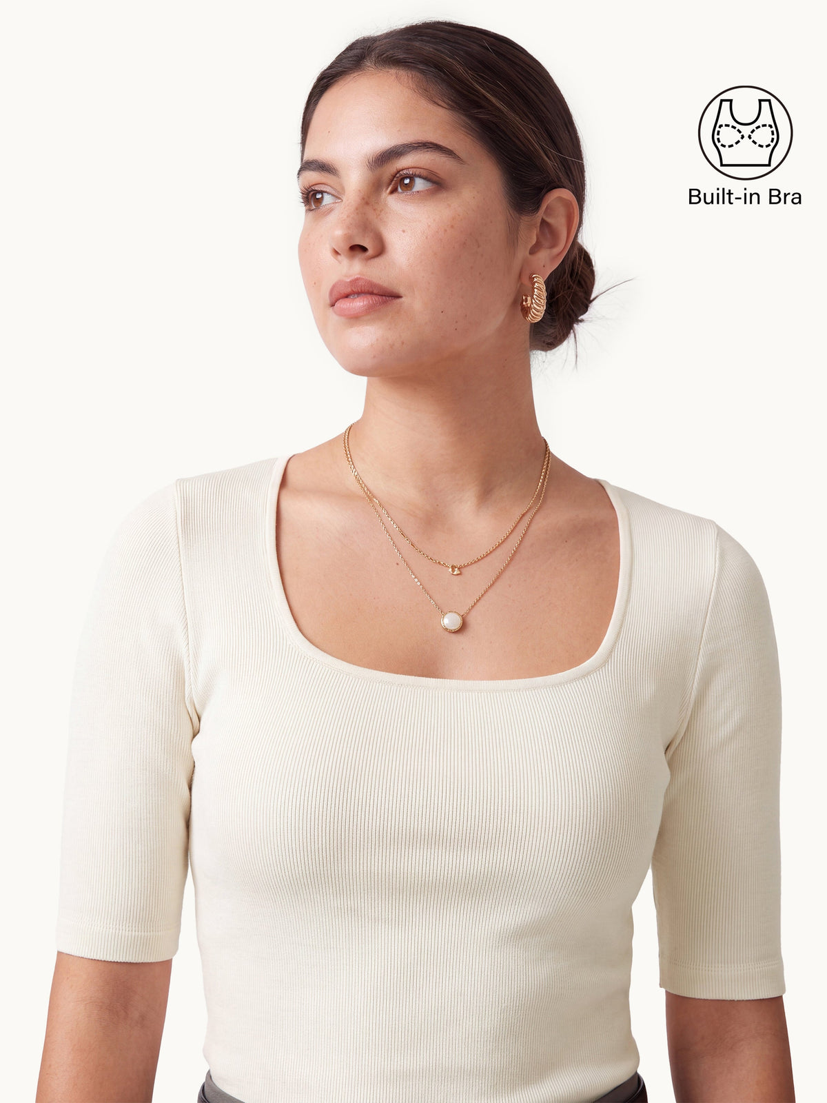 OGLmove Women's Eco-Mousse® Elbow Sleeve Bra Top