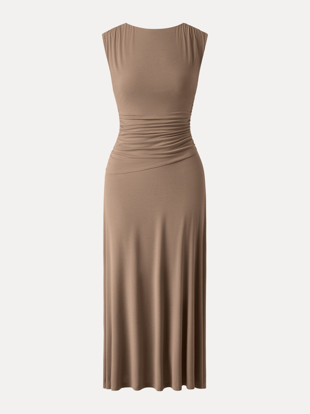 OGLmove Women's Breezy Cooling Side Ruched Maxi Bra Dress