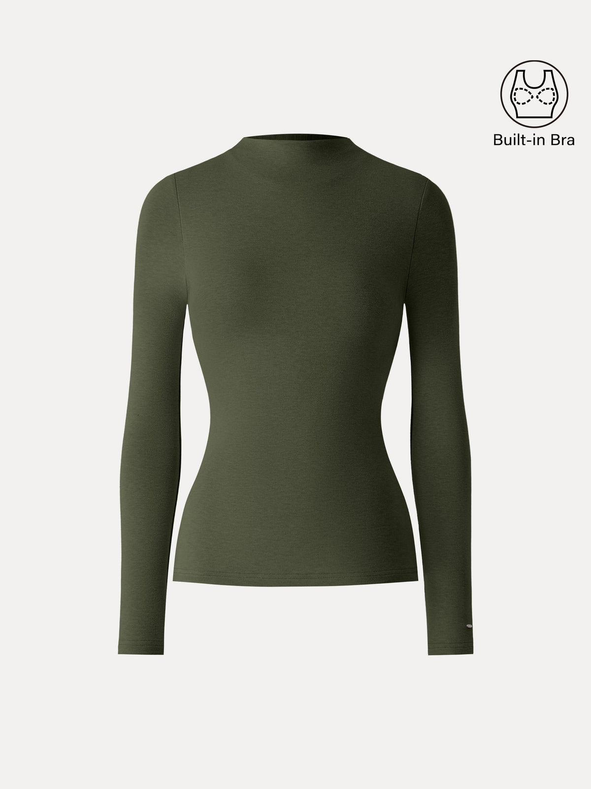 OGLmove Women's ProWarm Mockneck Long Sleeve Bra Top