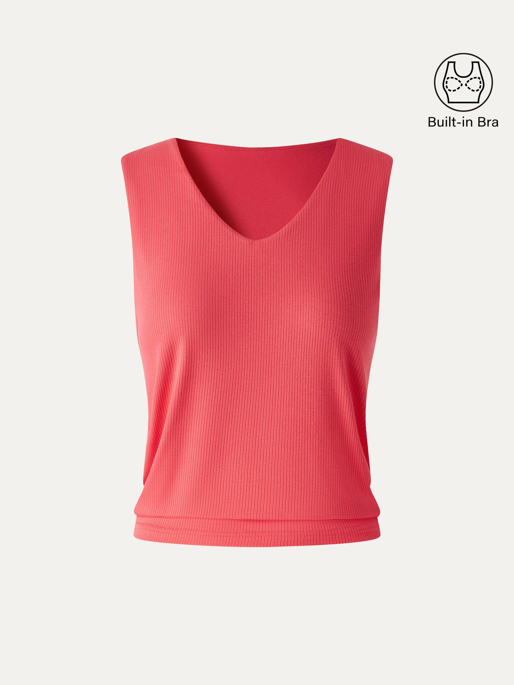 OGLmove Women's CoolTouch Ease V-Neck Wide Shoulder Bra Tank