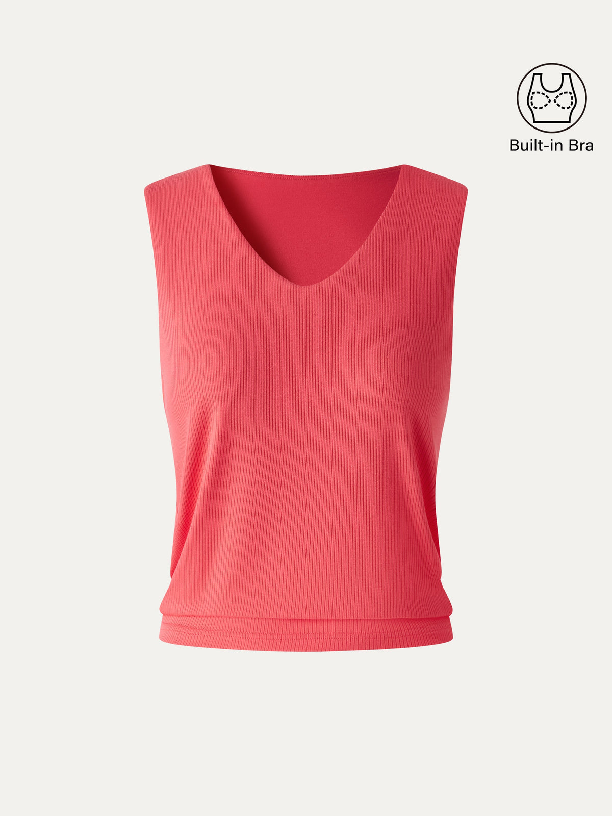 OGLmove Women's CoolTouch Ease V-Neck Wide Shoulder Bra Tank