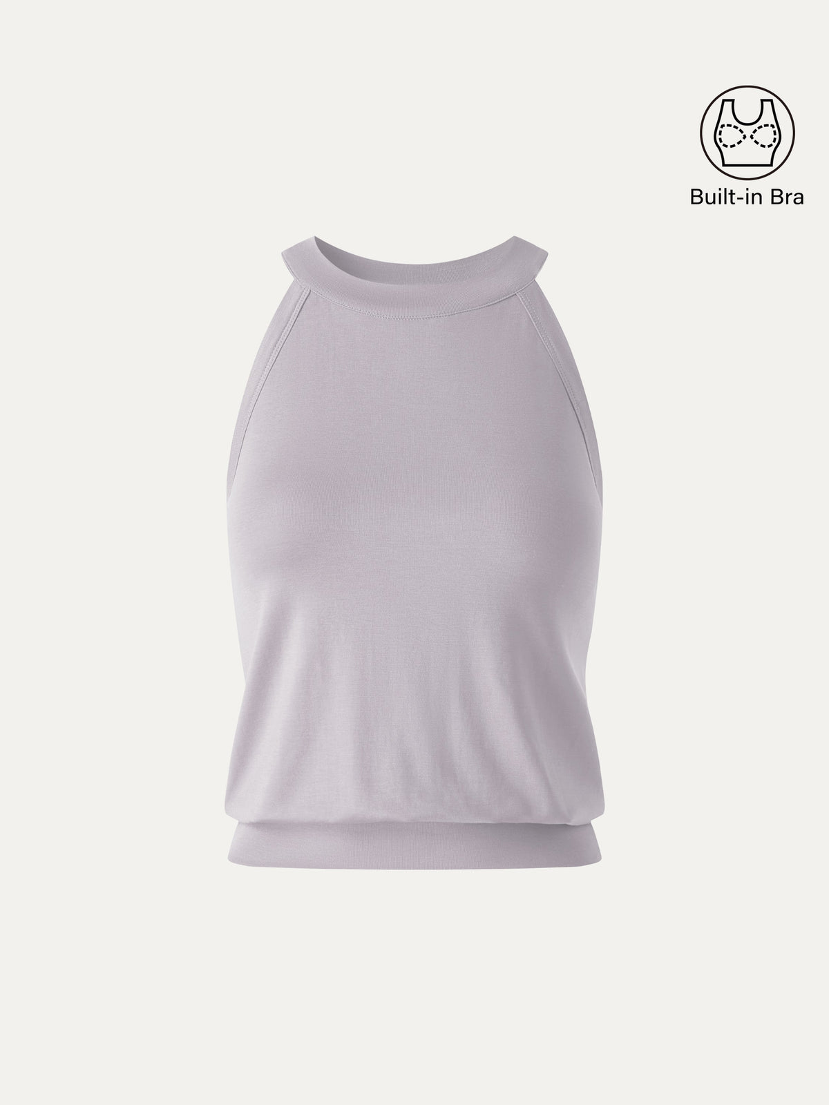 OGLmove Women's Halter Neck Banded Hem Bra Tank