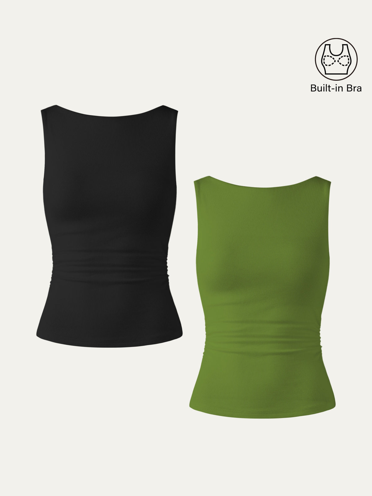 OGLmove Women's Elastic Open Back Bra Tank