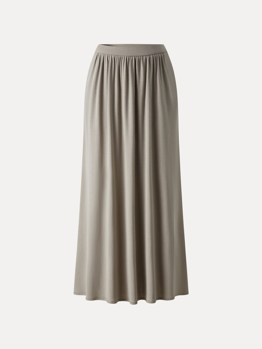OGLmove Linen Knit Gathered A-Line Maxi Skirt
