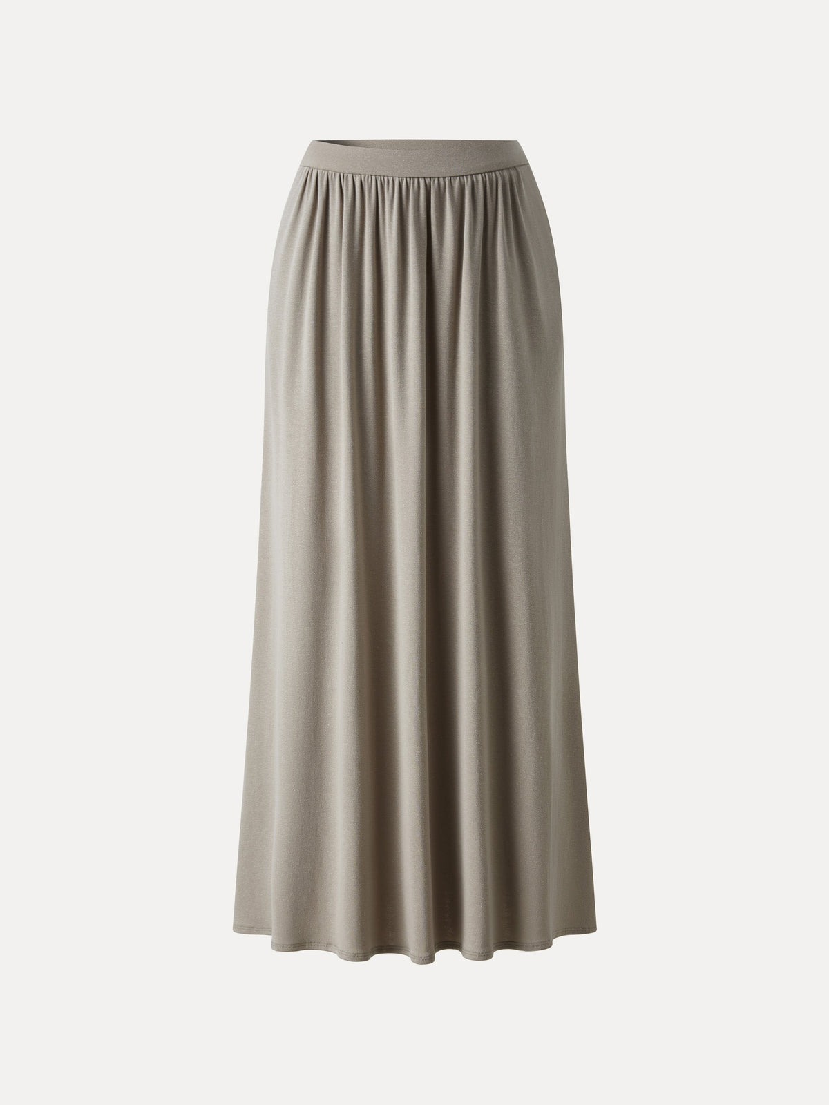 OGLmove Linen Knit Gathered A-Line Maxi Skirt