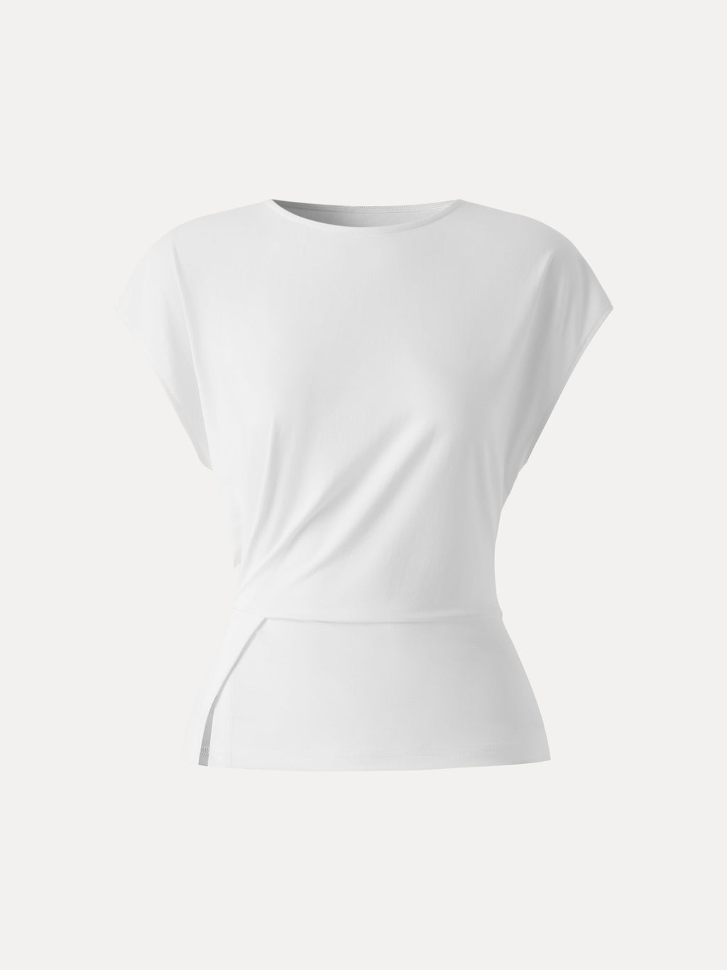 OGLmove Women's Cooling Ponte Relaxed Round Neck Tucked Top