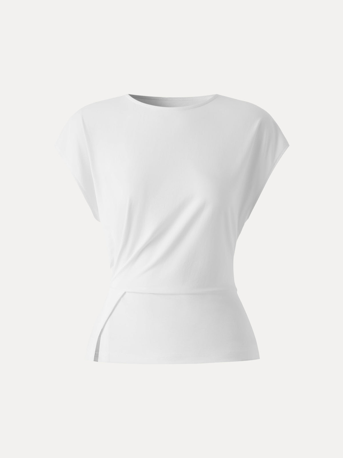 OGLmove Women's Cooling Ponte Relaxed Round Neck Tucked Top