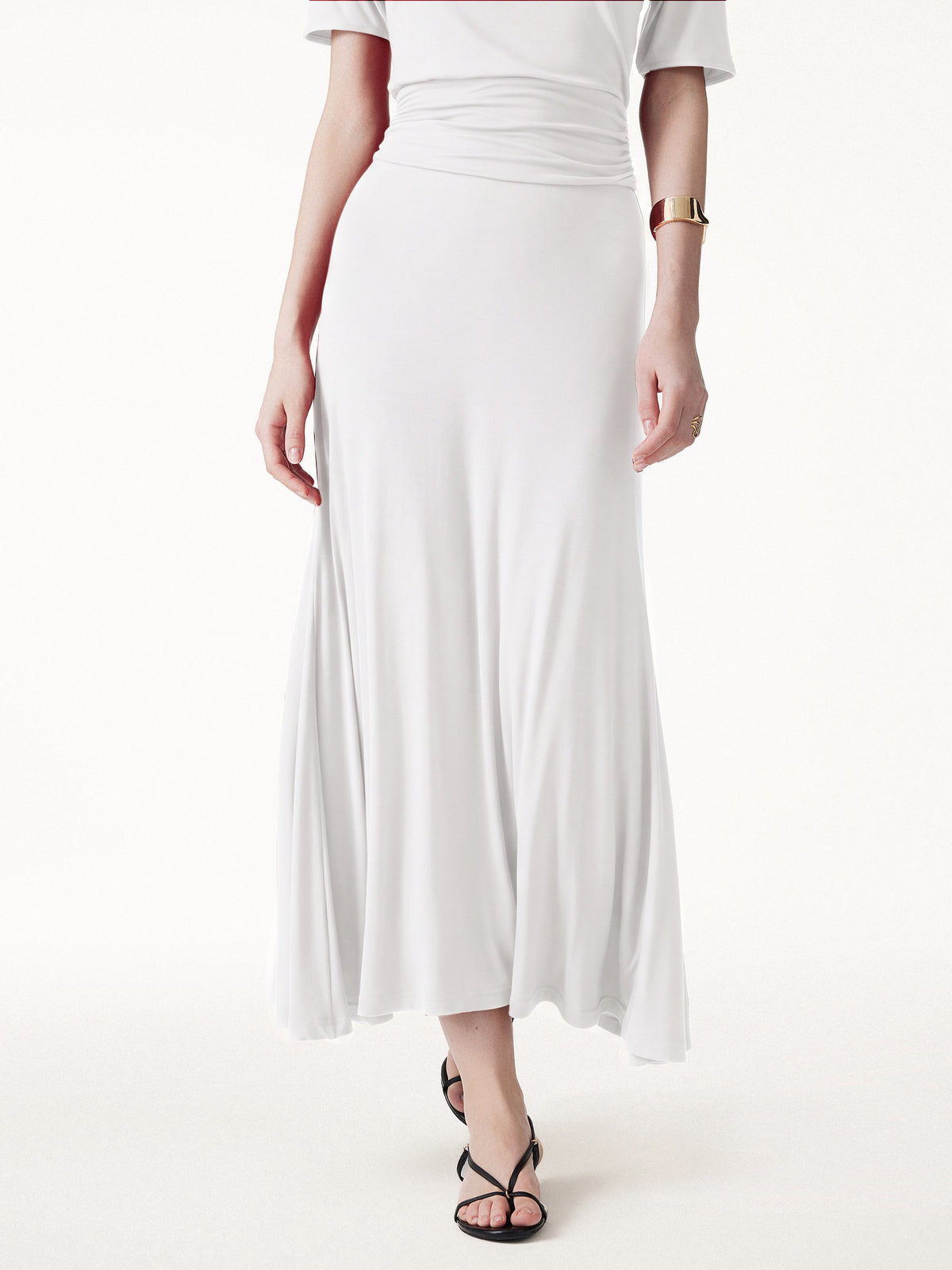 OGLmove Women's CoolTouch Flowy Maxi Flared Skirt