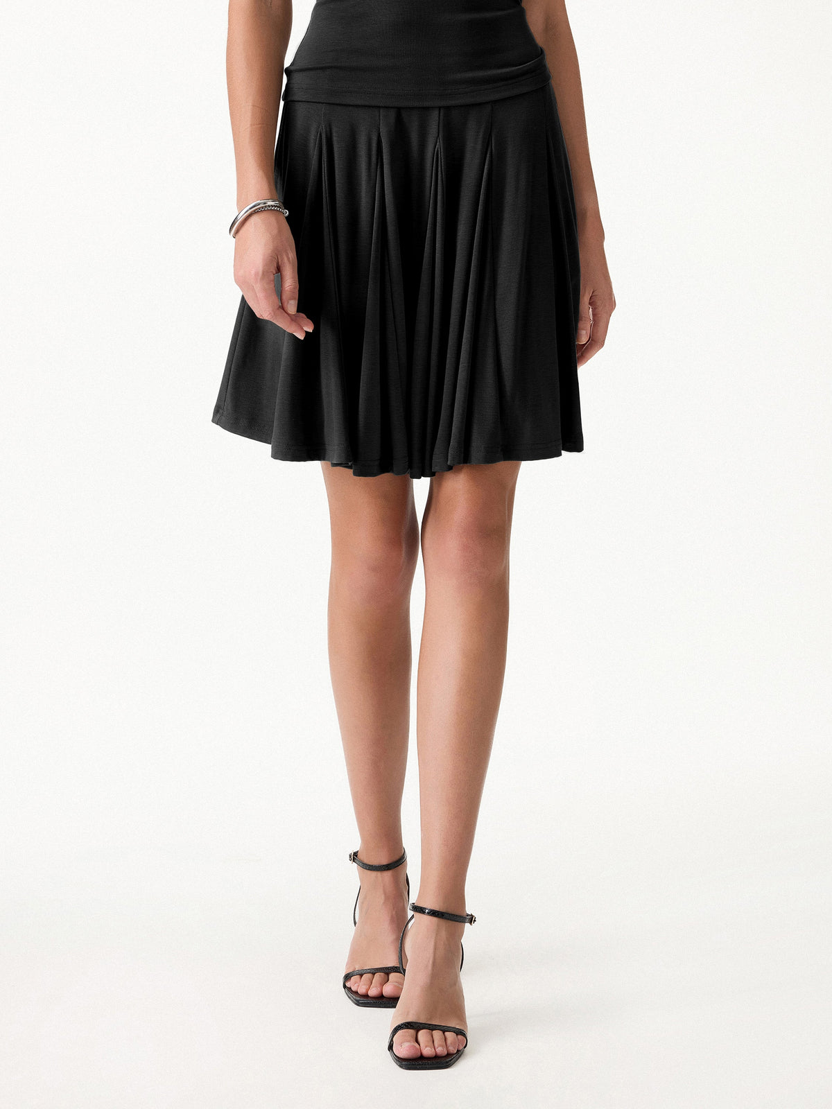 OGLmove Women's CoolTouch Godet Hem Knee-Length Flare Skirt