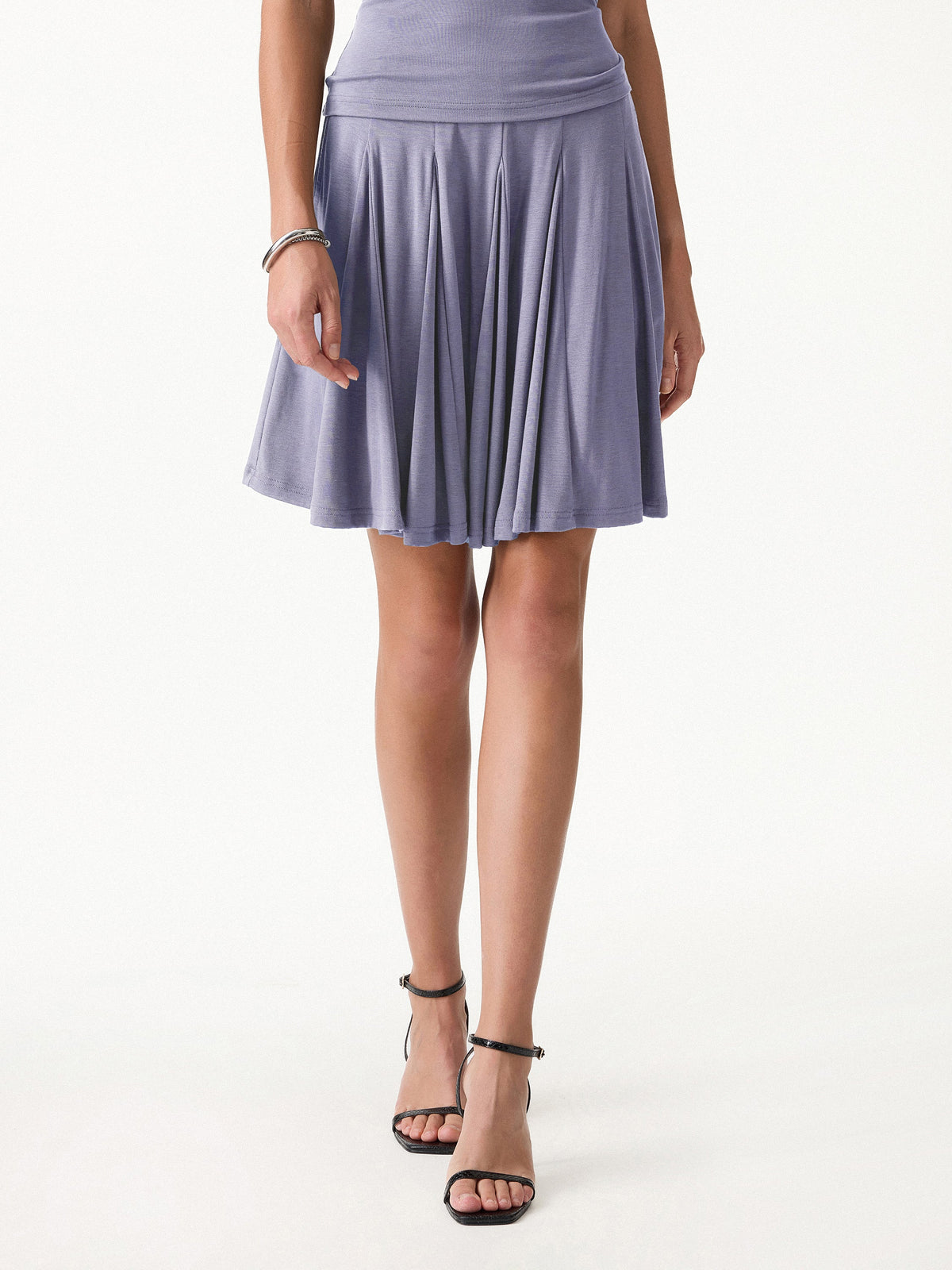 OGLmove Women's CoolTouch Godet Hem Knee-Length Flare Skirt