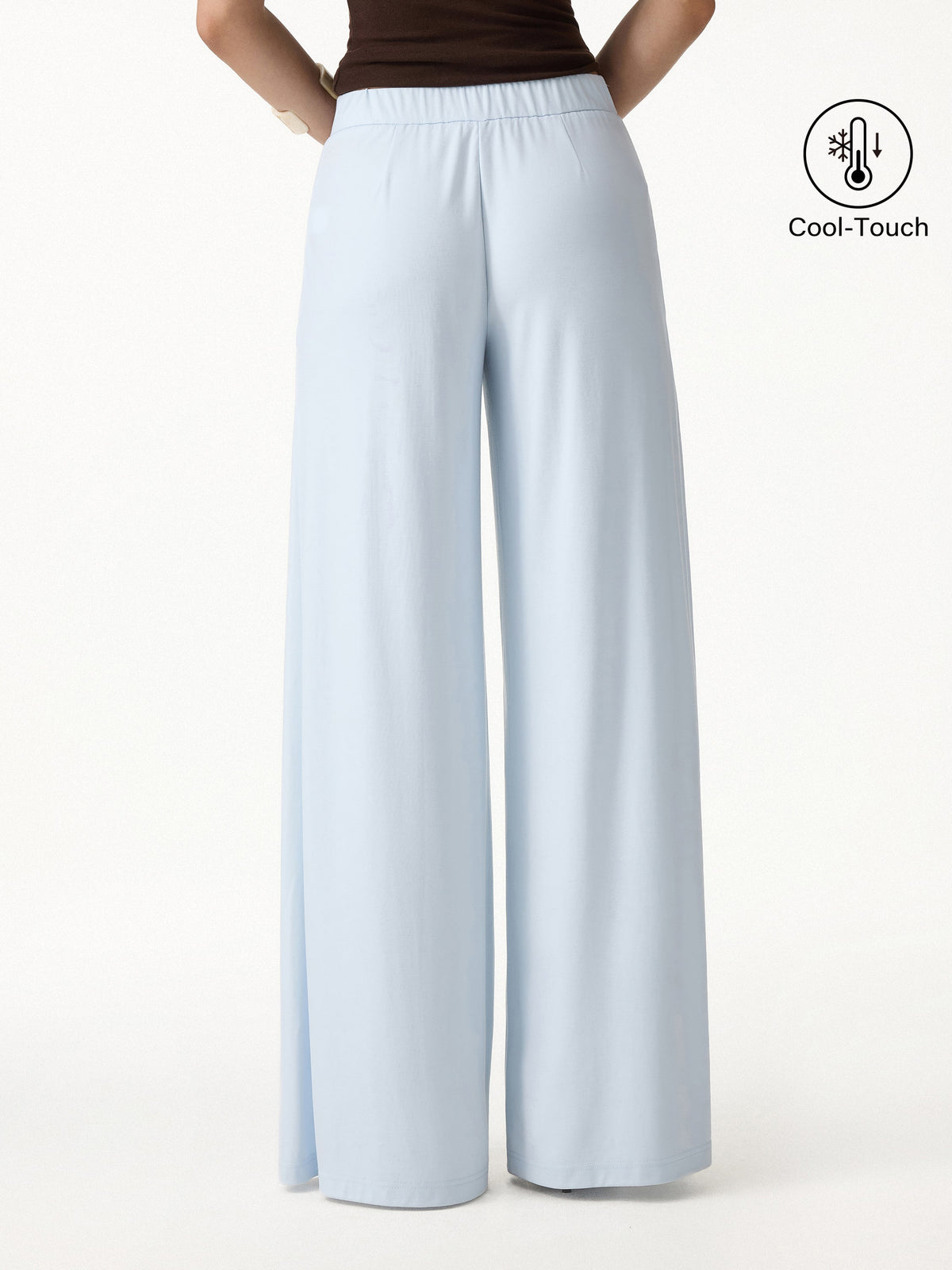 OGLmove CoolTouch Ponte Mid Rise Wide Leg Pants with Pockets