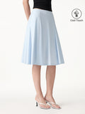 OGLmove Women's CoolTouch Midi Circle Flare Skirt with Pockets