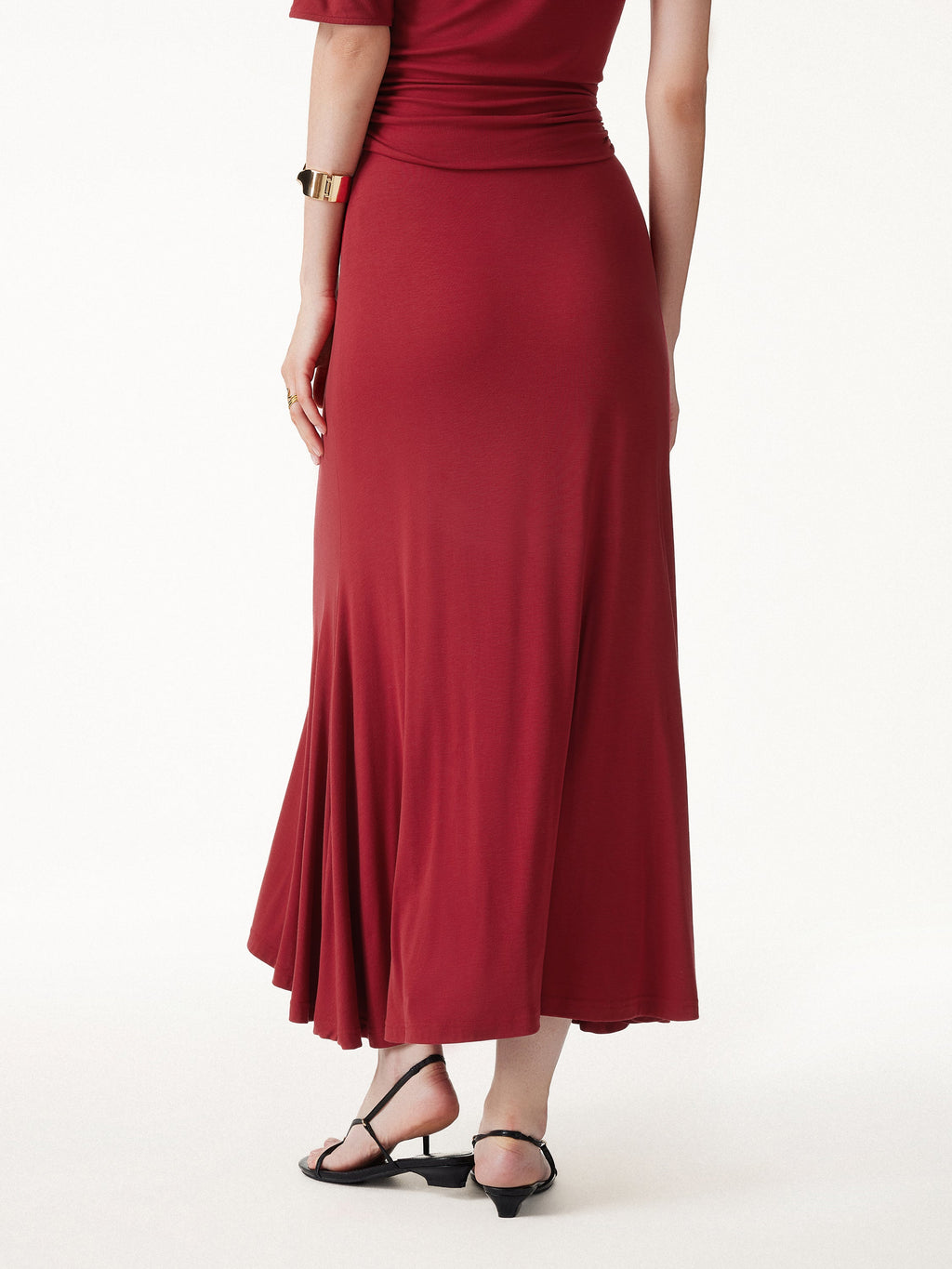 OGLmove Women's CoolTouch Flowy Maxi Flared Skirt