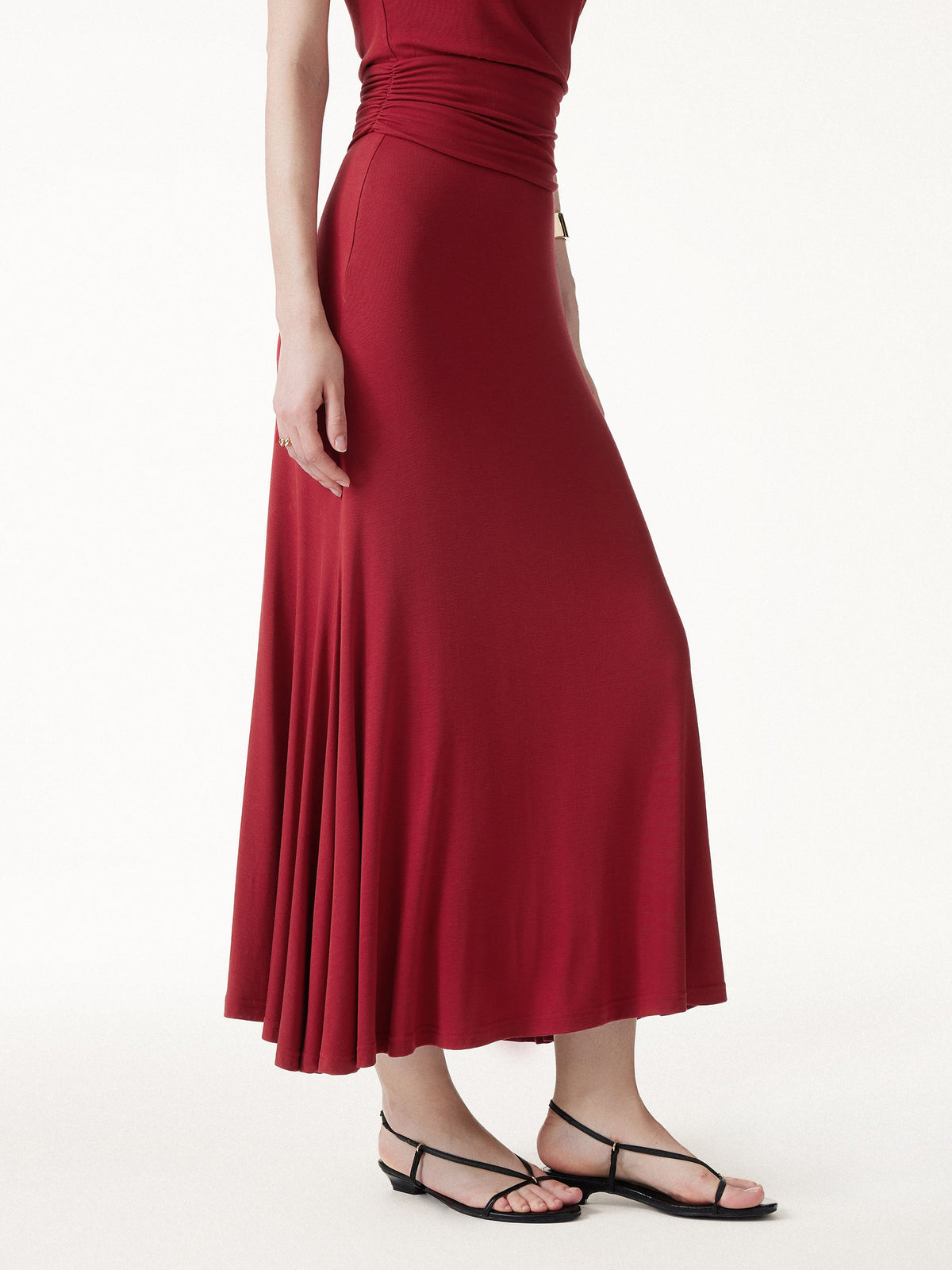 OGLmove Women's CoolTouch Flowy Maxi Flared Skirt