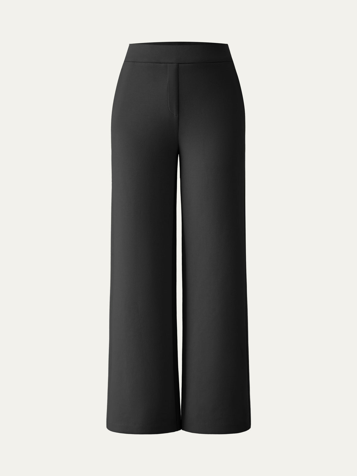 OGLmove Women's Textured Mid Rise Pull-on Straight Pant with Pockets