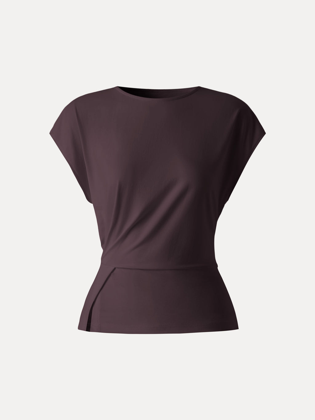 OGLmove Women's Cooling Ponte Relaxed Round Neck Tucked Top