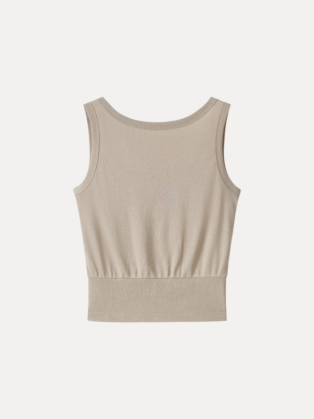 OGLmove Women's Cotton-Linen Blend Reversible Boatneck Low Back Top