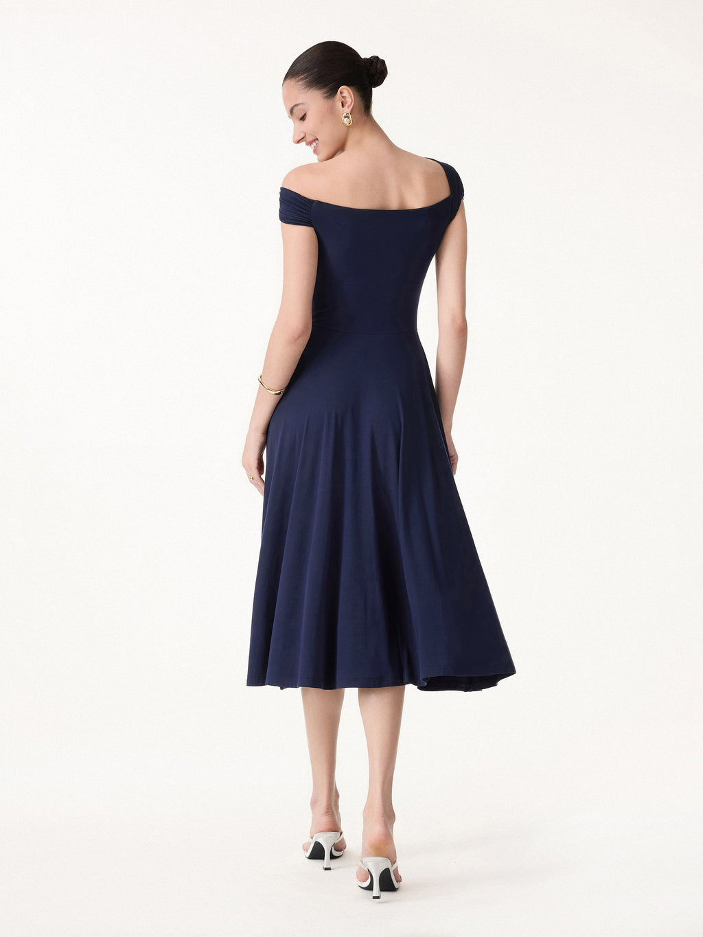 OGLmove Women's SkinKiss Multi-Wear Midi Bra Dress with Pockets
