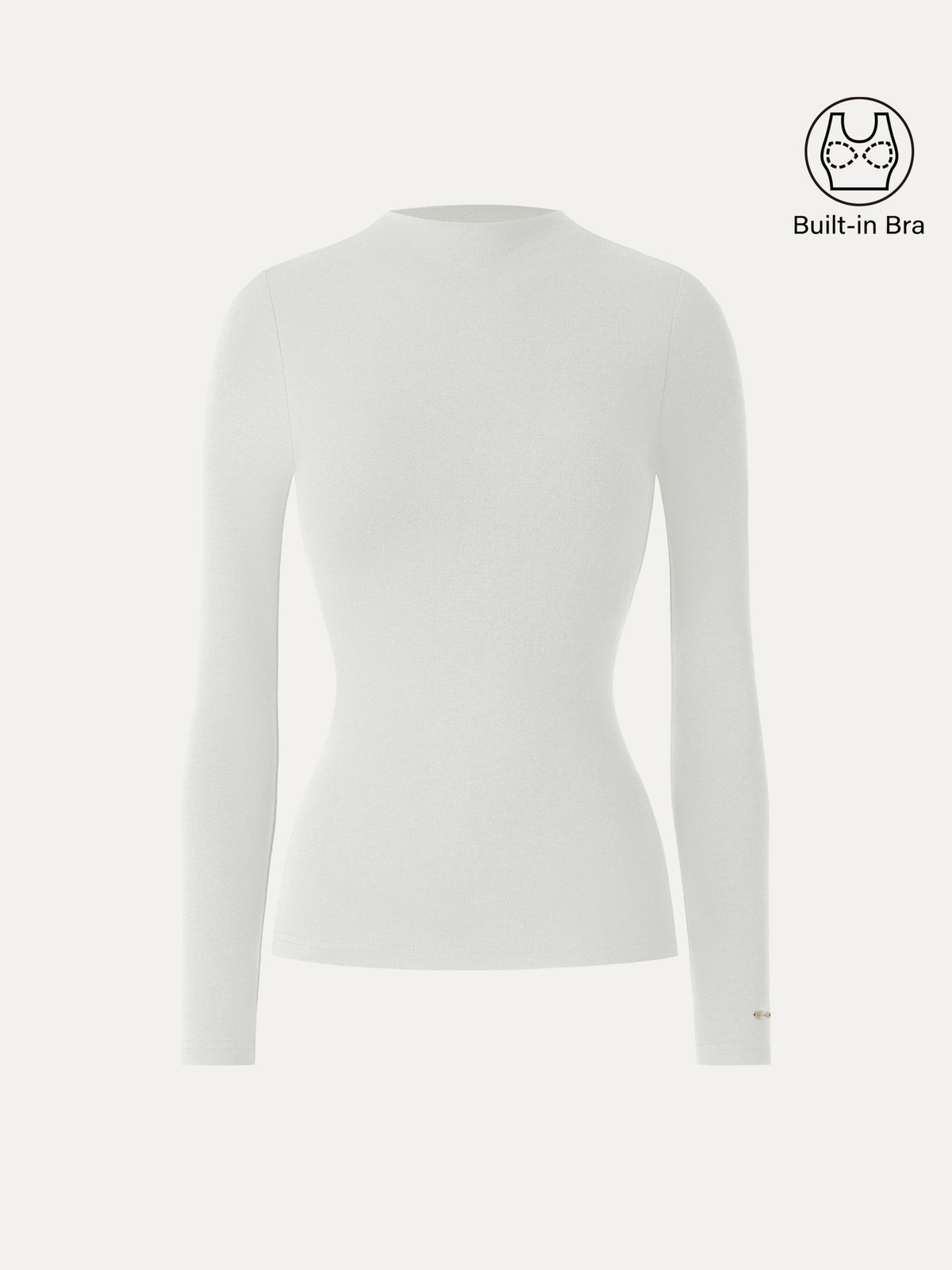 OGLmove Women's LiteWarm Mockneck Long Sleeve Bra Top