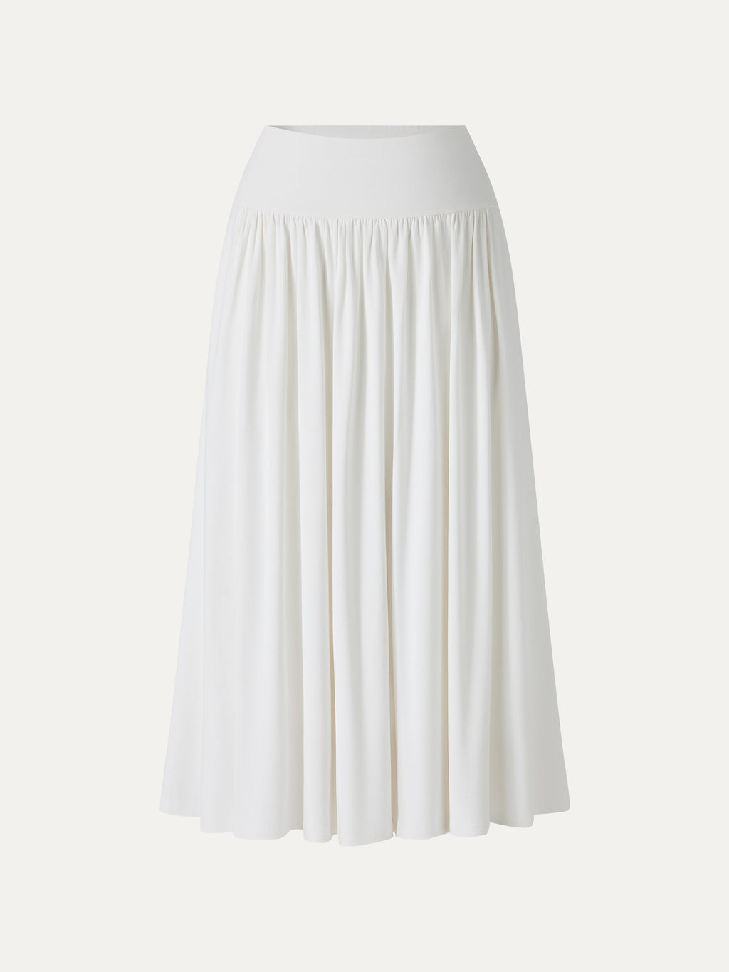 OGLmove Women's Mid Rise Gathered Midi Skirt with Pockets