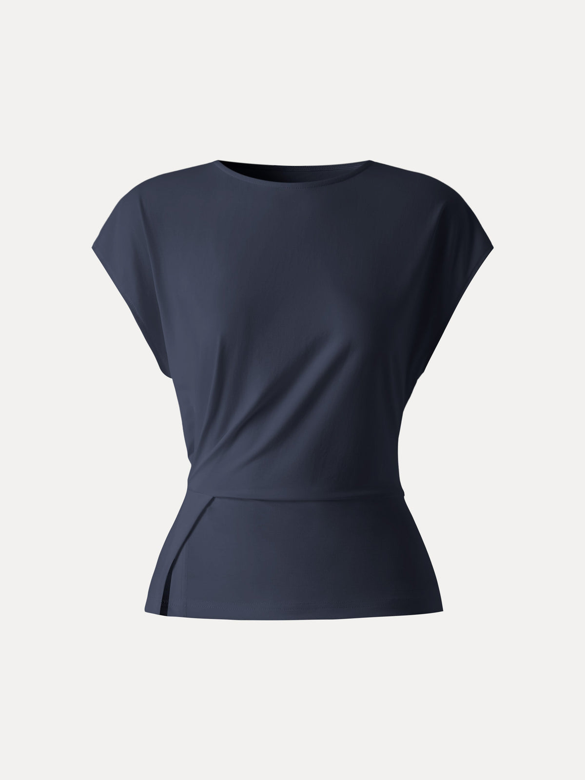 OGLmove Women's Cooling Ponte Relaxed Round Neck Tucked Top