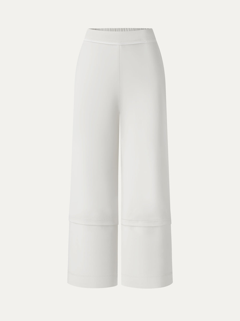 OGLmove Mid Rise Cropped Wide Leg Pants with Pockets