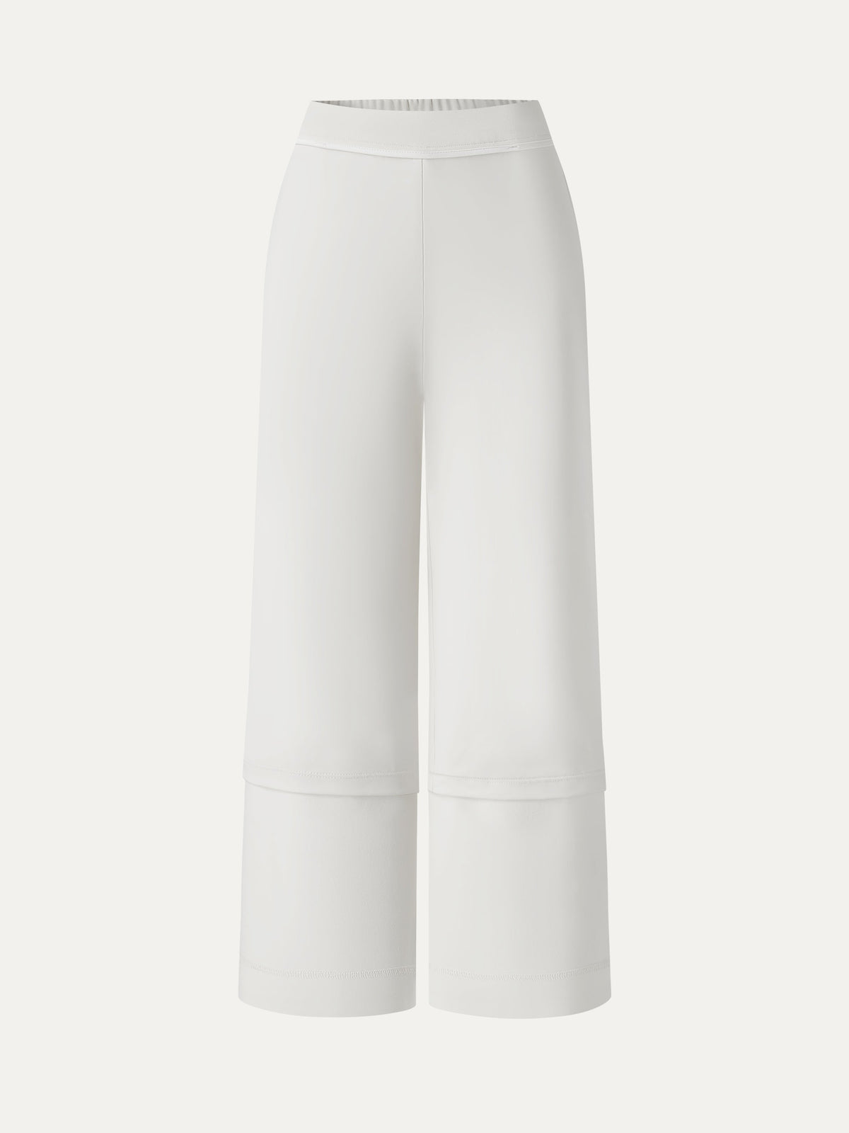 OGLmove Mid Rise Cropped Wide Leg Pants with Pockets
