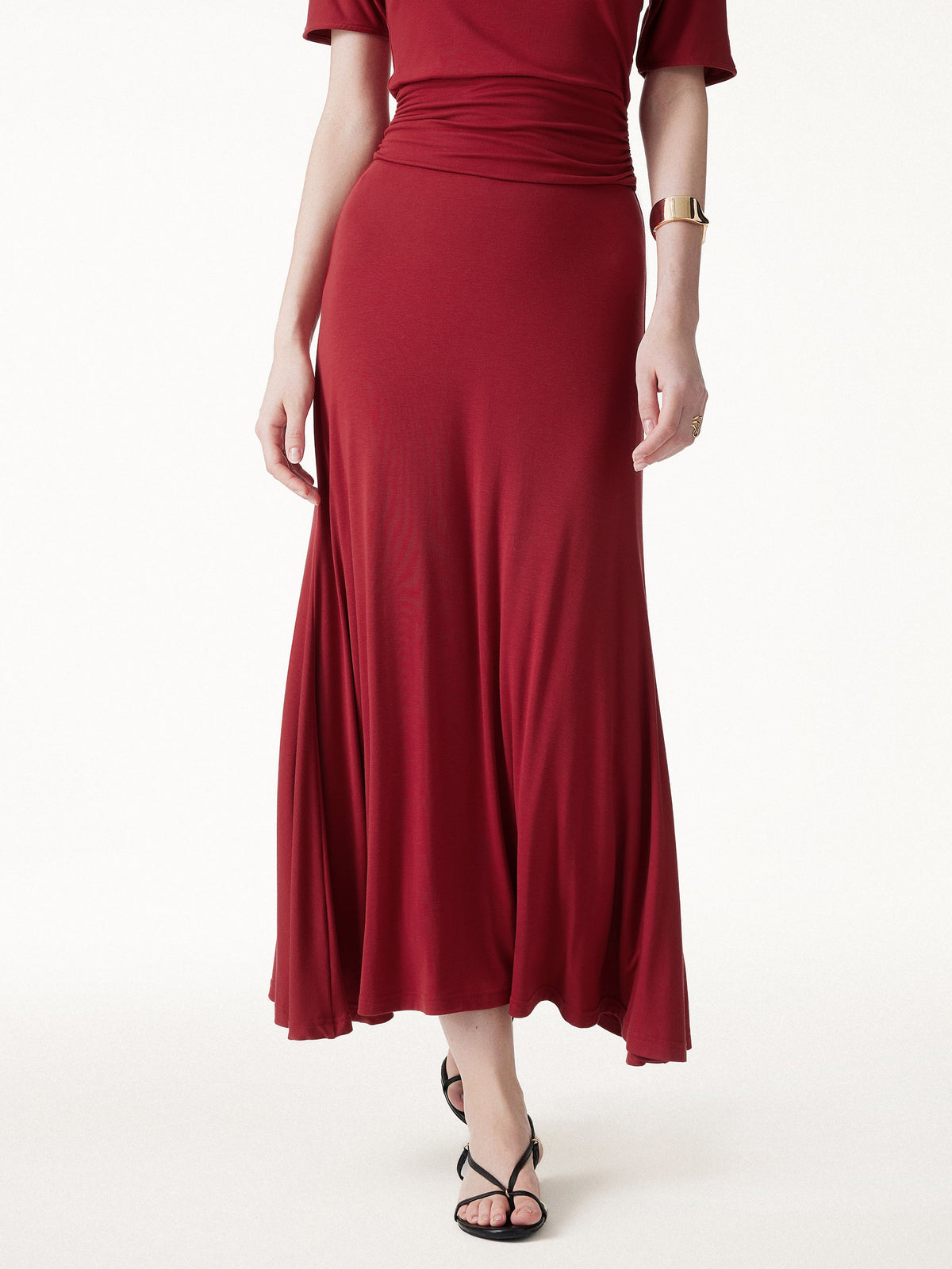 OGLmove Women's CoolTouch Flowy Maxi Flared Skirt