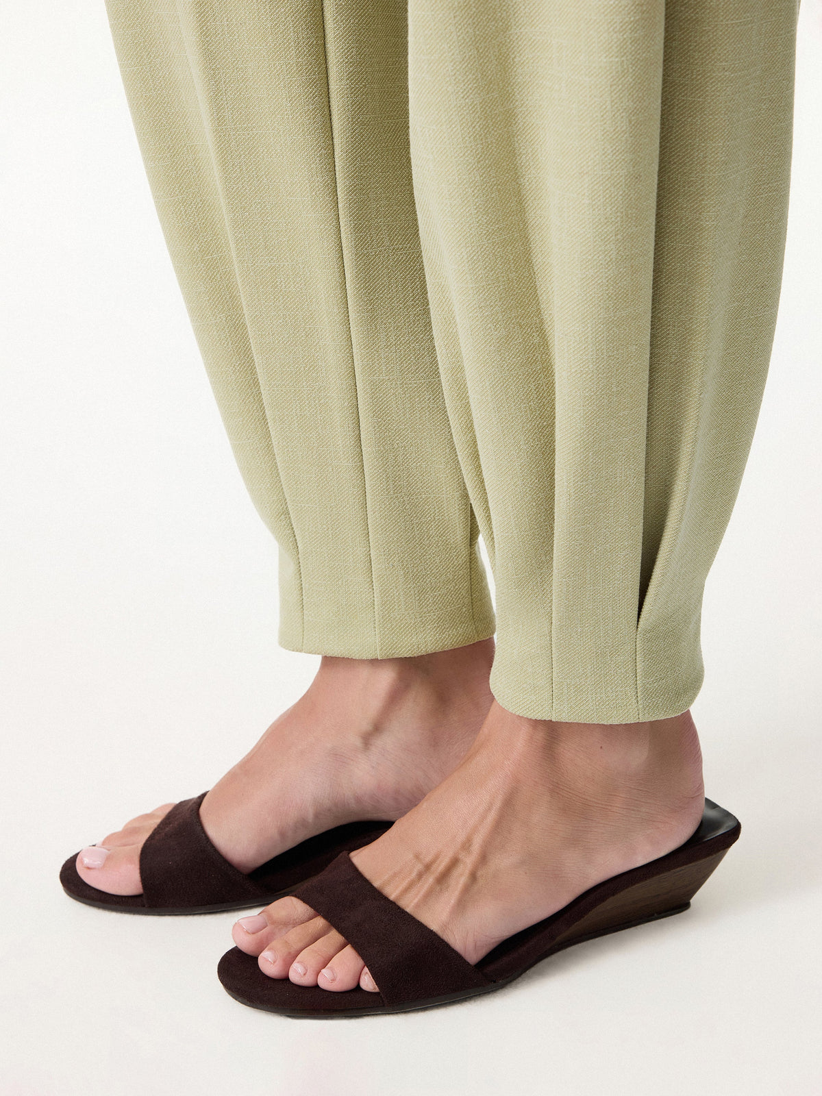 OGLmove Women's Stretch Linen-Like Wrinkle-Resistant Tapered Pant