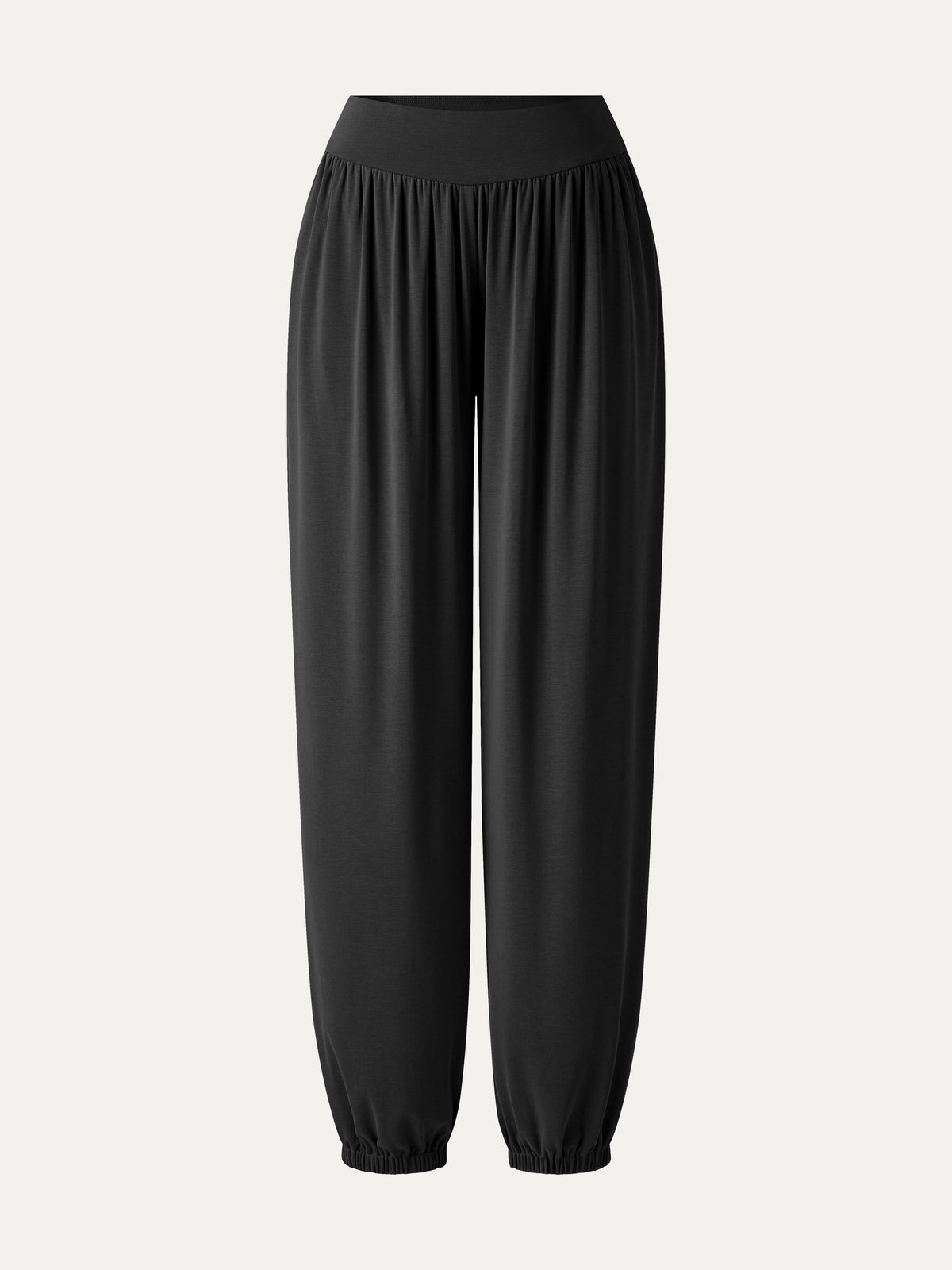 OGLmove Women's Sandwashed Modal Ultra-Soft High Rise Balloon Pants with Pockets