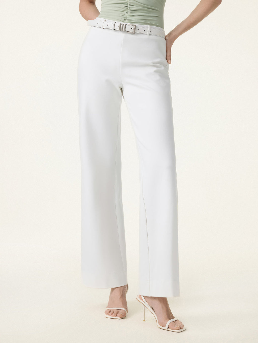 OGLmove Women's Halter Neck Bra Top & Wide Leg Pants Set with Pockets